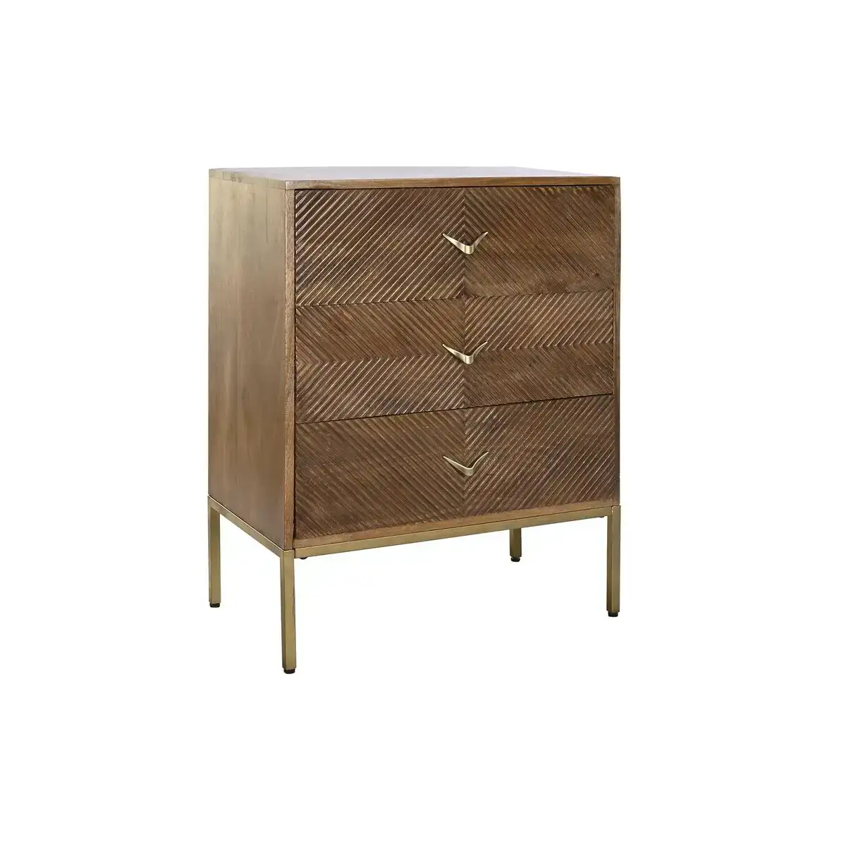Commode dkd home decor metal bois de manguier 70 x 40 x 90 cm _8997. DIAYTAR COTE D'IVOIRE - Votre Escale Shopping incontournable. Explorez notre boutique en ligne et dénichez des trésors qui reflètent la richesse culturelle et la modernité du Côte d'Ivoire.