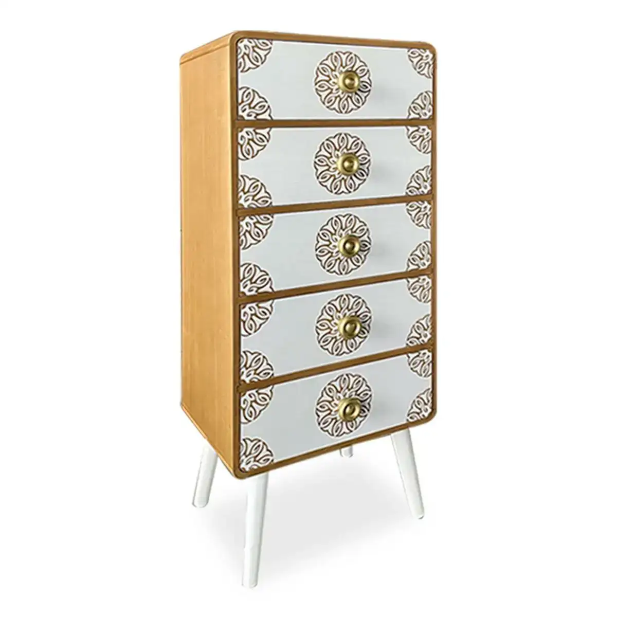 Commode versa lyssa 38 x 85 x 48 cm bois bambou pin_5440. DIAYTAR COTE D'IVOIRE - Où Choisir Devient une Expérience Personnalisée. Explorez notre boutique en ligne pour découvrir des produits qui s'adaptent à votre style et à votre essence.