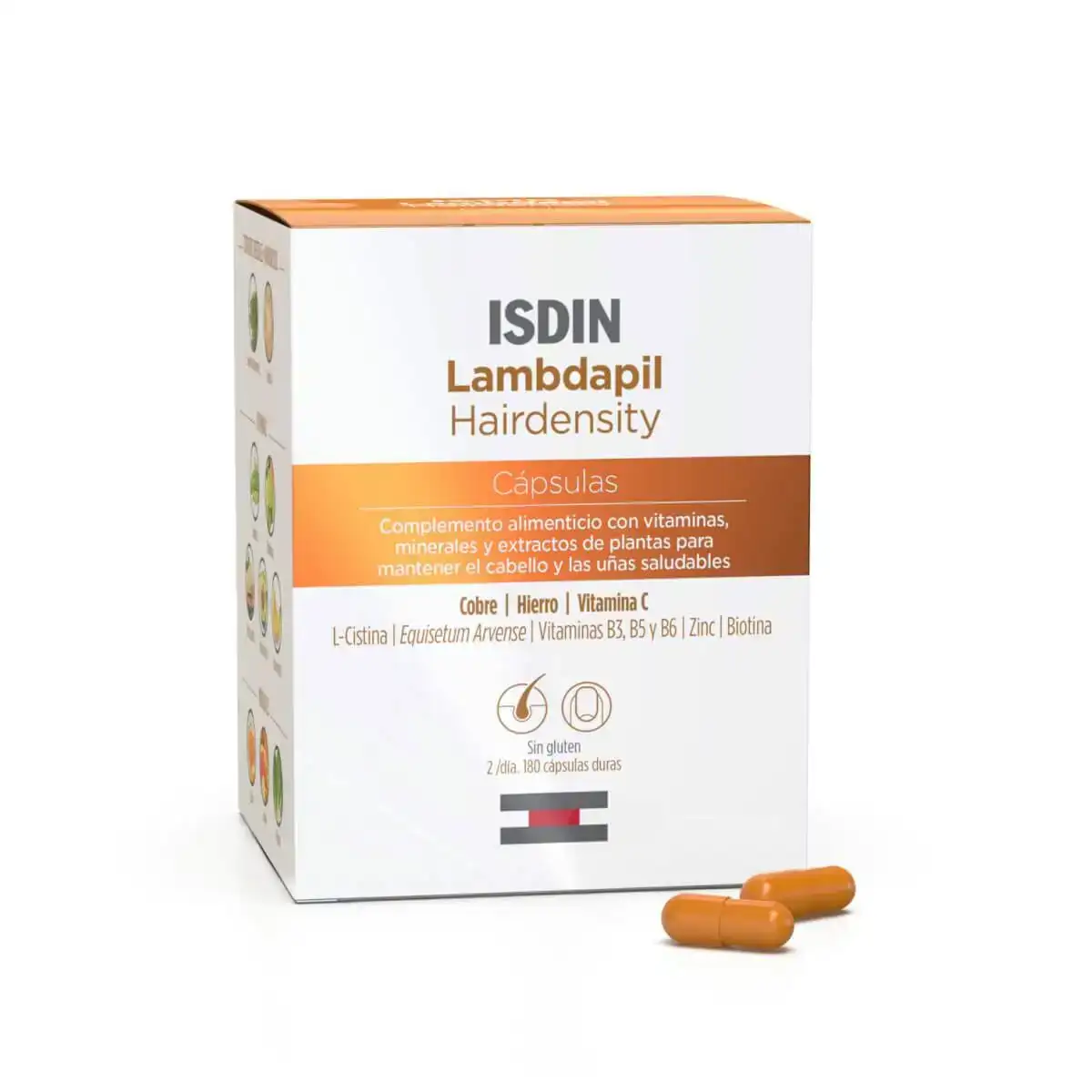 Complement alimentaire anti chute de cheveux isdin lambdapil 180 capsules_6516. DIAYTAR COTE D'IVOIRE - L'Essence de la Tradition et de la Modernité réunies. Explorez notre plateforme en ligne pour trouver des produits authentiques du Côte d'Ivoire, tout en découvrant les dernières tendances du monde moderne.