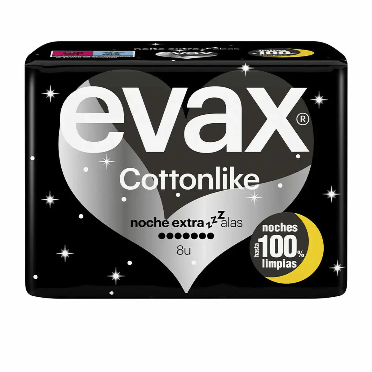 Compresses avec ailes pour la nuit evax cottonlike 8 unites_8248. Bienvenue chez DIAYTAR COTE D'IVOIRE - Où le Shopping Rencontre la Qualité. Explorez notre sélection soigneusement conçue et trouvez des produits qui définissent le luxe abordable.