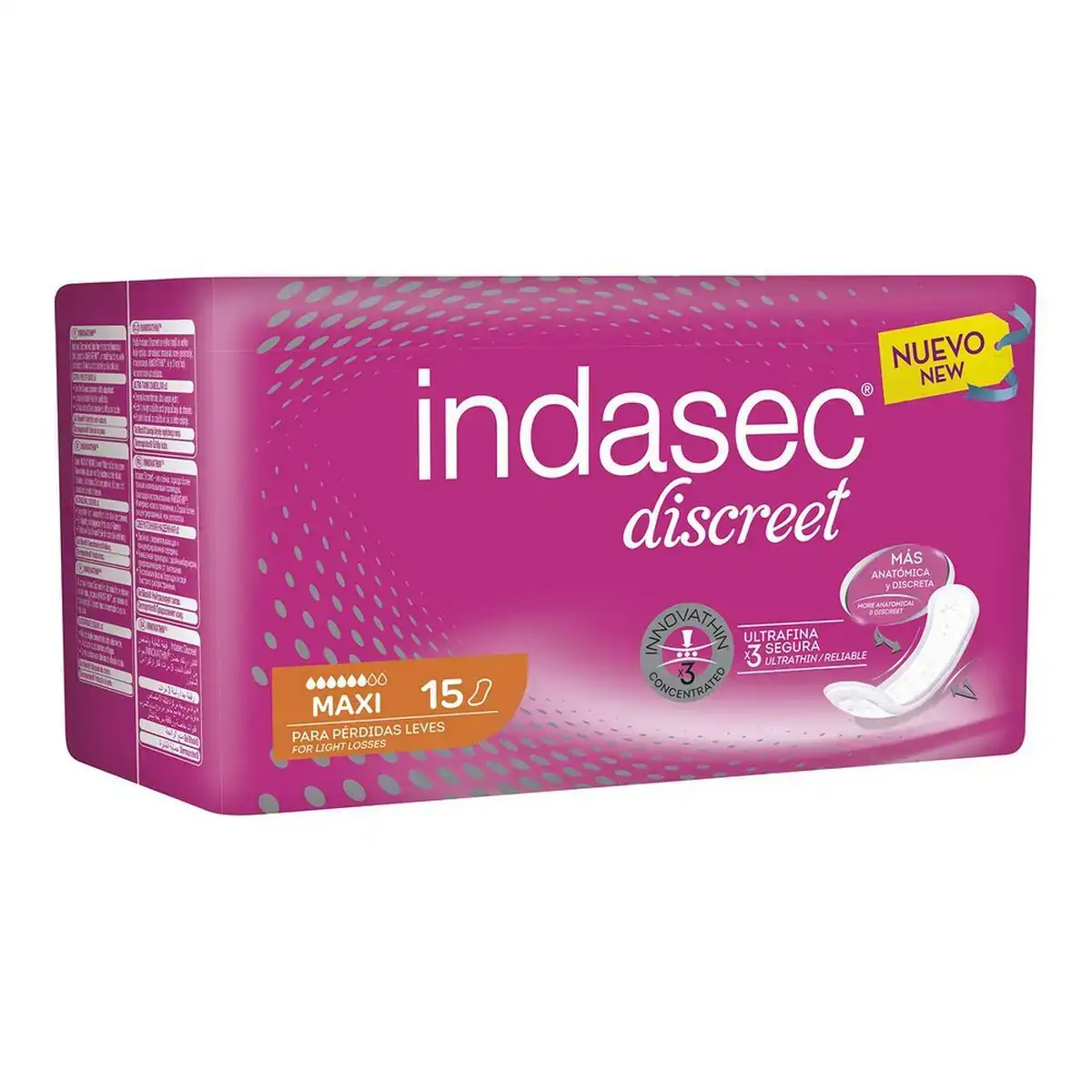 Compresses maxi sans ailes indasec discreet 15 uds _7527. Bienvenue chez DIAYTAR COTE D'IVOIRE - Où le Shopping Devient un Voyage. Explorez notre plateforme pour dénicher des produits uniques, racontant l'histoire et l'âme du Côte d'Ivoire.
