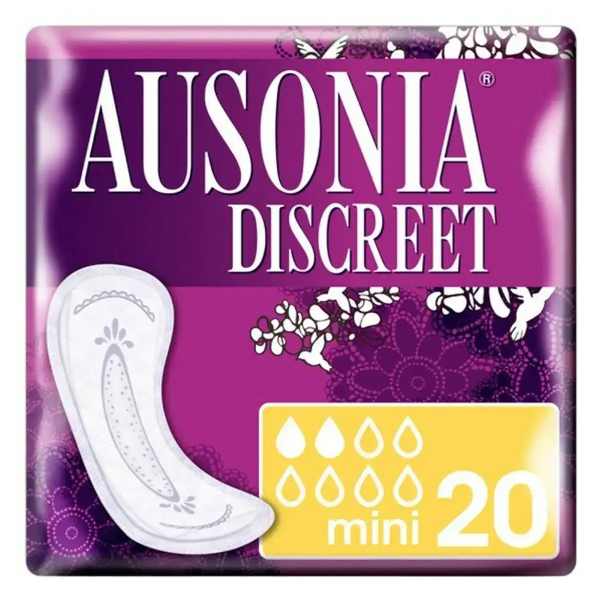 Compresses pour incontinence mini ausonia discreet 20 uds 20 unites 20 uds _3373. DIAYTAR COTE D'IVOIRE - Là où Chaque Achat a du Sens. Explorez notre gamme et choisissez des produits qui racontent une histoire, votre histoire.