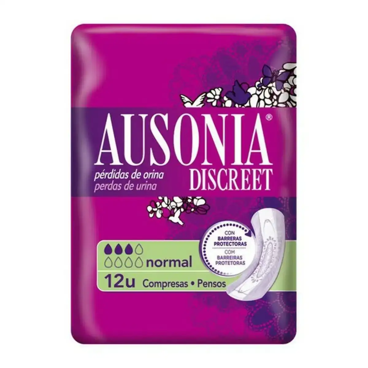 Compresses pour incontinence normal ausonia discreet 12 uds 12 unites_3918. DIAYTAR COTE D'IVOIRE - Votre Destination Shopping Éthique. Parcourez notre gamme et choisissez des articles qui respectent l'environnement et les communautés locales.