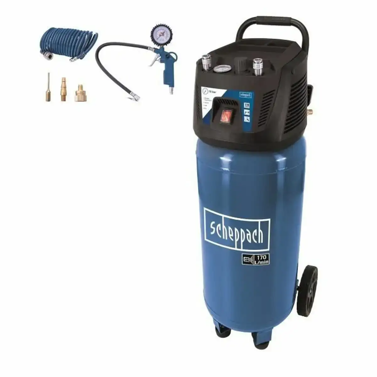 Compresseur d air scheppach hc52vs vertical 1500 w 10 bar 50 l_8988. DIAYTAR COTE D'IVOIRE - L'Art du Shopping Sublime. Naviguez à travers notre catalogue et choisissez parmi des produits qui ajoutent une touche raffinée à votre vie quotidienne.