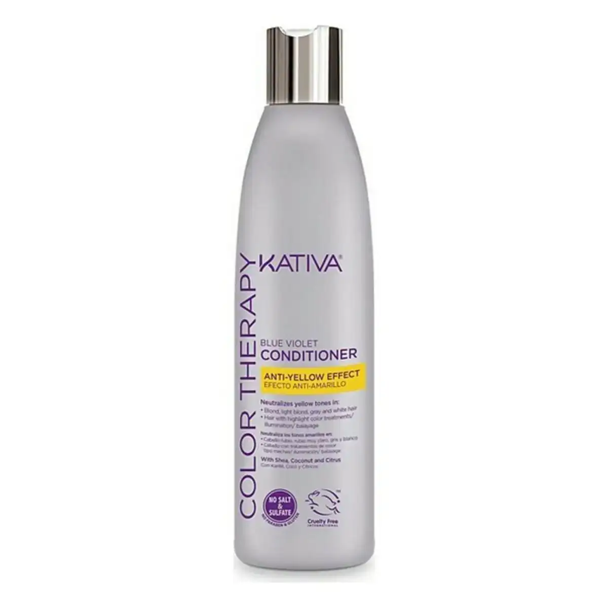 Conditionneur raviveur de couleur blue violet anti yellow effect kativa 250 ml _3522. DIAYTAR COTE D'IVOIRE - L'Art de Vivre le Shopping Authentique. Découvrez notre boutique en ligne et trouvez des produits qui célèbrent la culture et l'héritage du Côte d'Ivoire.