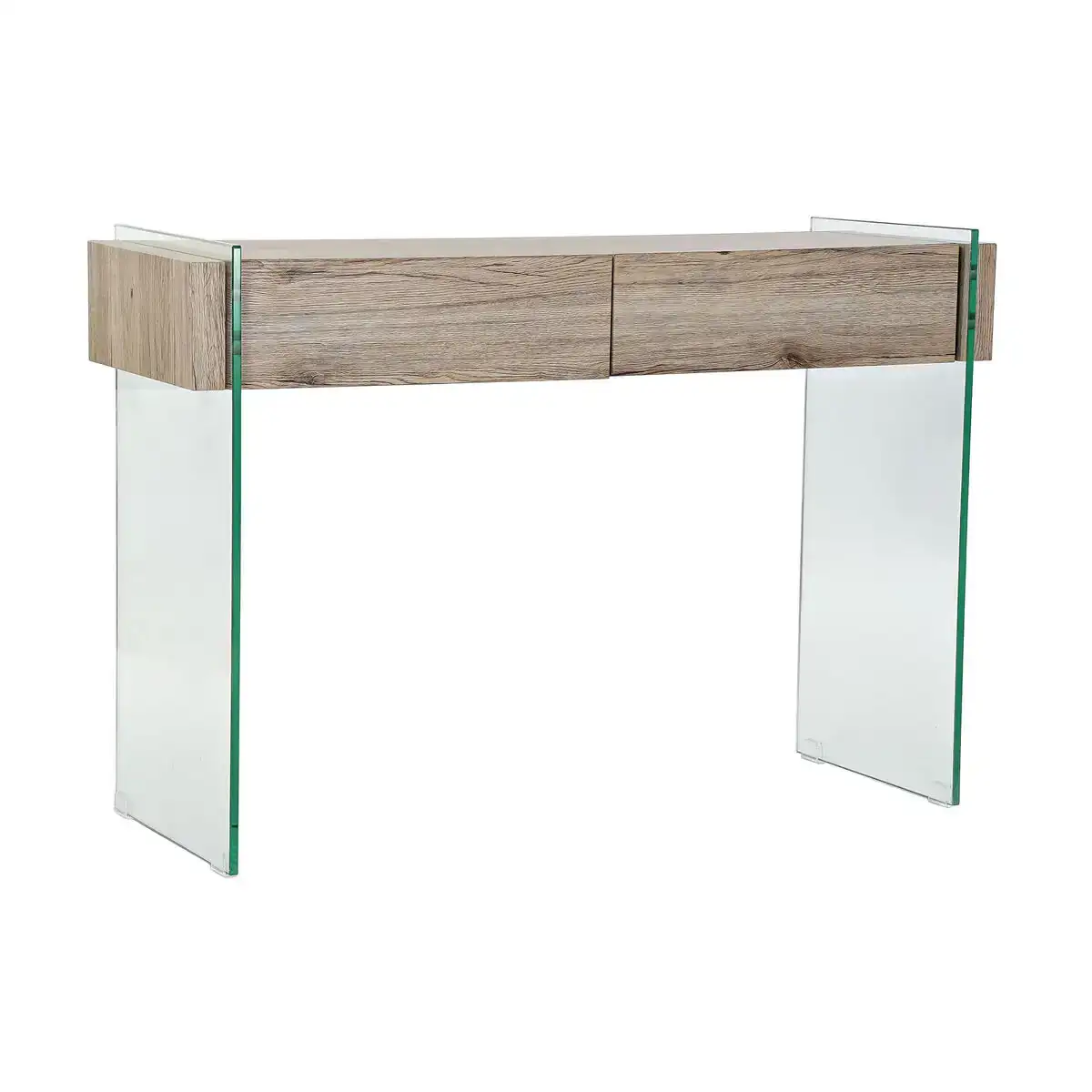Console dkd home decor 110 x 40 x 75 cm naturel transparent verre trempe bois mdf_9245. DIAYTAR COTE D'IVOIRE - Là où la Qualité se Marque d'une Touche Côte d'Ivoireaise. Naviguez à travers notre boutique en ligne et choisissez des produits qui allient excellence et tradition.