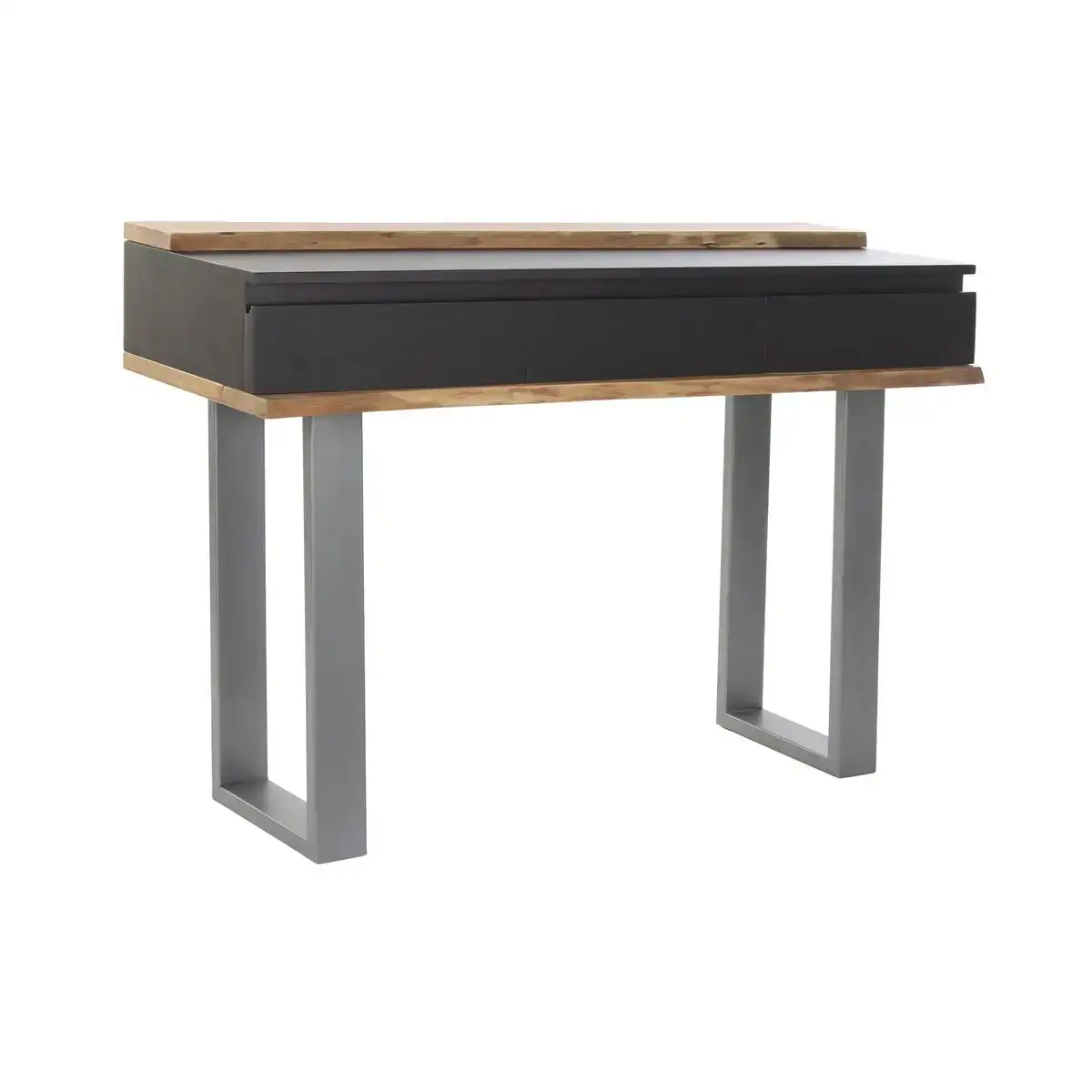 Console dkd home decor 115 x 40 x 80 cm noir bois marron gris fonce bois de manguier_8856. DIAYTAR COTE D'IVOIRE - Où Choisir est une Célébration de l'Artisanat Local. Découvrez notre boutique en ligne et choisissez des produits qui incarnent la passion des artisans sénégalais.