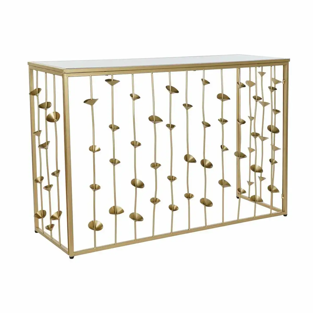 Console dkd home decor 120 x 43 x 81 cm miroir dore metal_8878. Bienvenue sur DIAYTAR COTE D'IVOIRE - Votre Source de Trouvailles Uniques. Explorez nos rayons virtuels pour dénicher des trésors que vous ne trouverez nulle part ailleurs, allant des trésors artisanaux aux articles tendance.