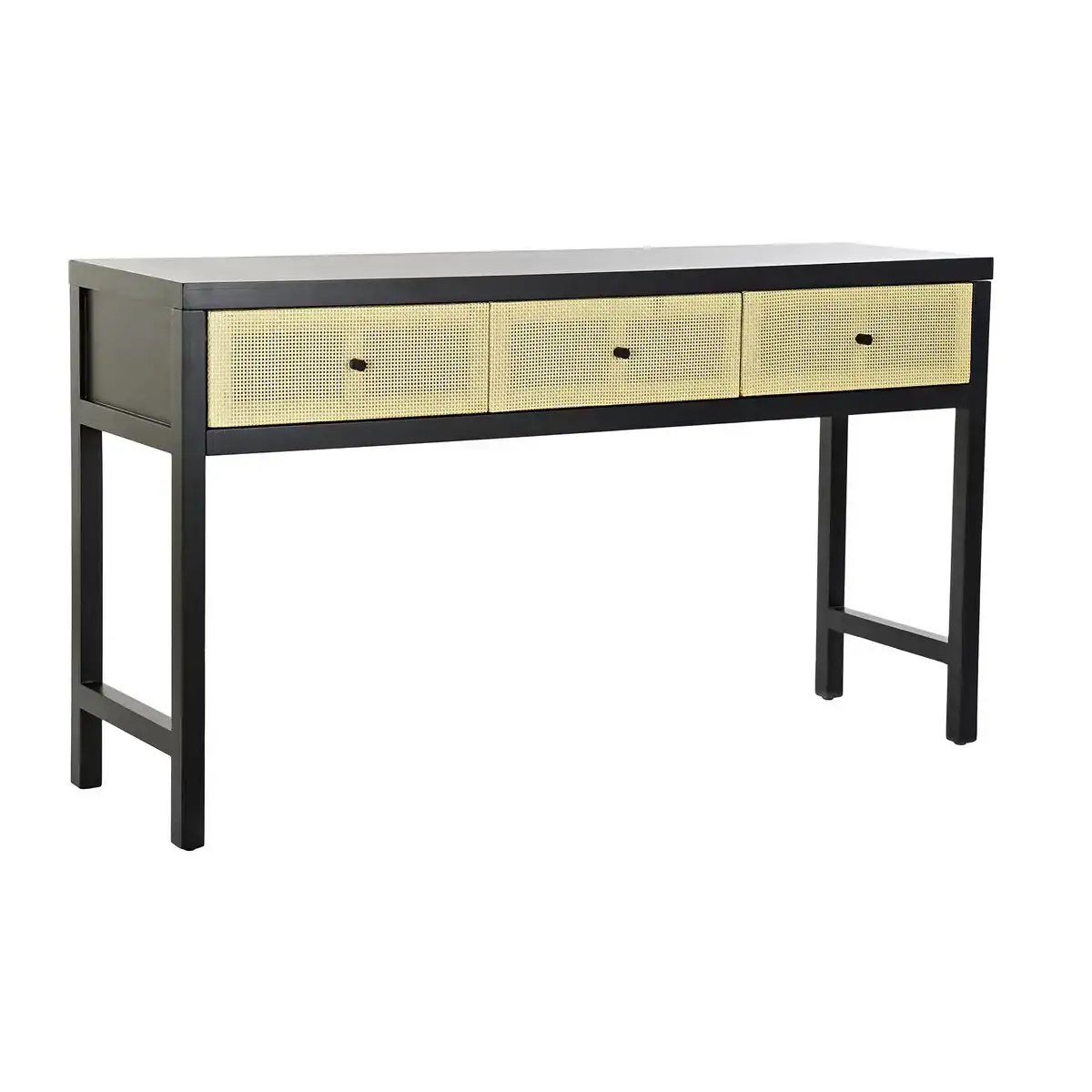 Console dkd home decor 135 x 38 x 76 cm sapin naturel noir_9071. Bienvenue chez DIAYTAR COTE D'IVOIRE - Où Chaque Objet a sa Propre Histoire. Découvrez notre sélection soigneusement choisie et choisissez des produits qui racontent le patrimoine sénégalais.