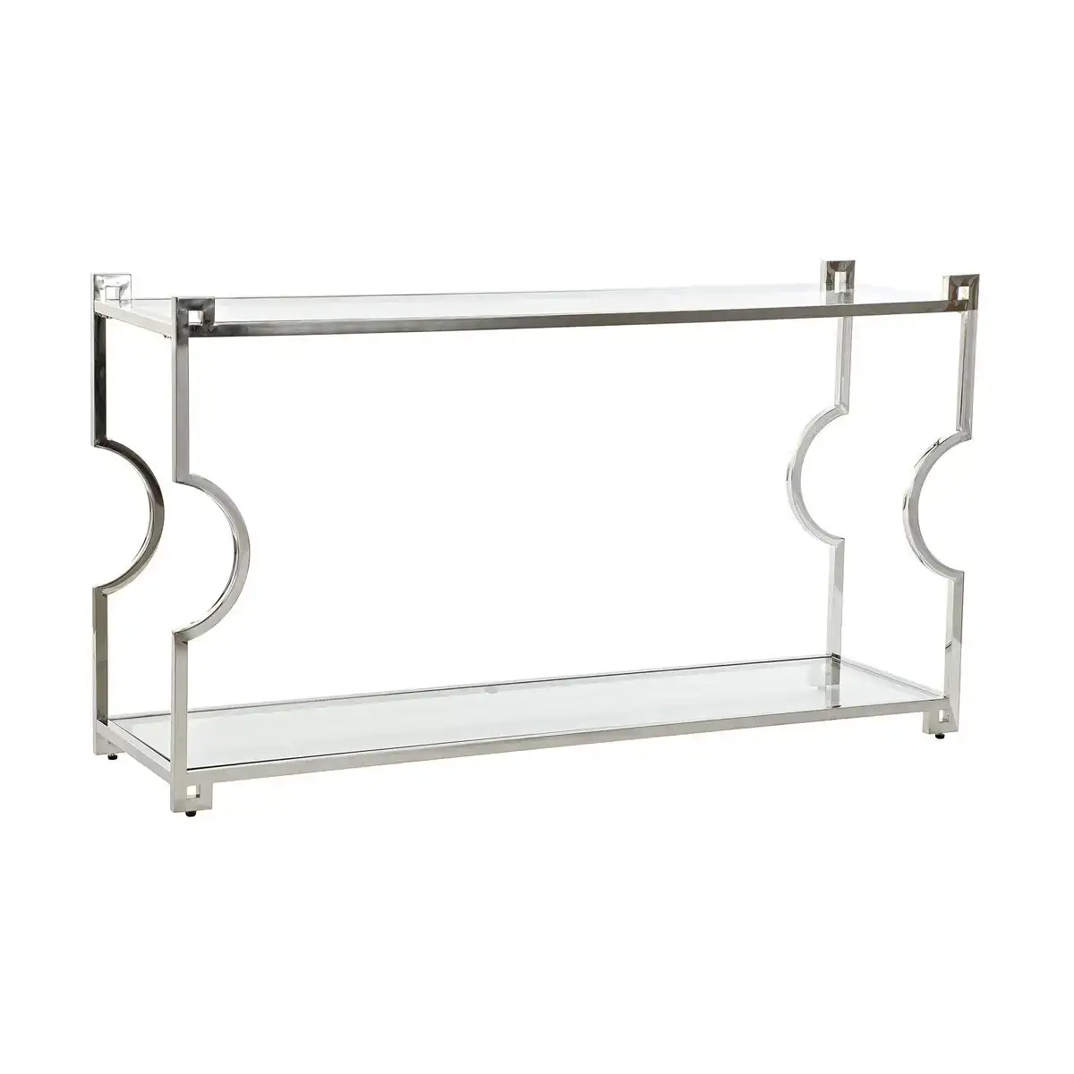 Console dkd home decor 140 x 40 x 78 cm verre argente acier inoxydable_5810. DIAYTAR COTE D'IVOIRE - Où Chaque Produit est une Promesse de Qualité. Explorez notre boutique en ligne et choisissez des produits qui répondent à vos exigences élevées.