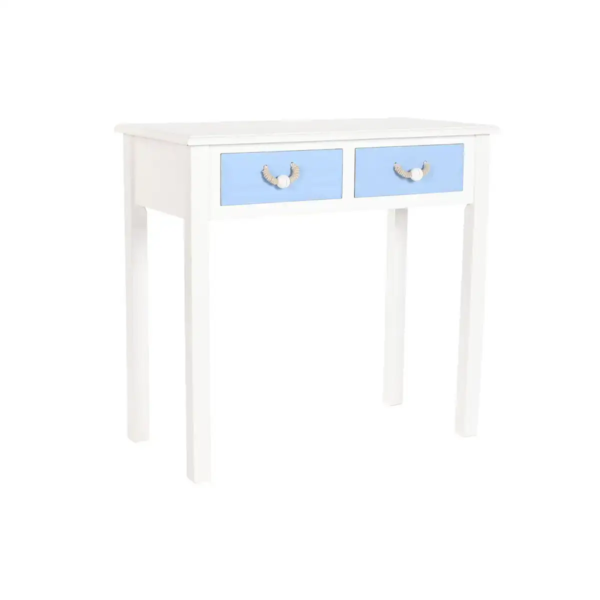 Console dkd home decor blanc marron bleu ciel blue marine corde bois mdf 80 x 40 x 75 cm 1 unites _3910. DIAYTAR COTE D'IVOIRE - L'Art de Magasiner sans Frontières. Parcourez notre vaste sélection d'articles et trouvez tout ce dont vous avez besoin, du chic à l'authentique, du moderne au traditionnel.