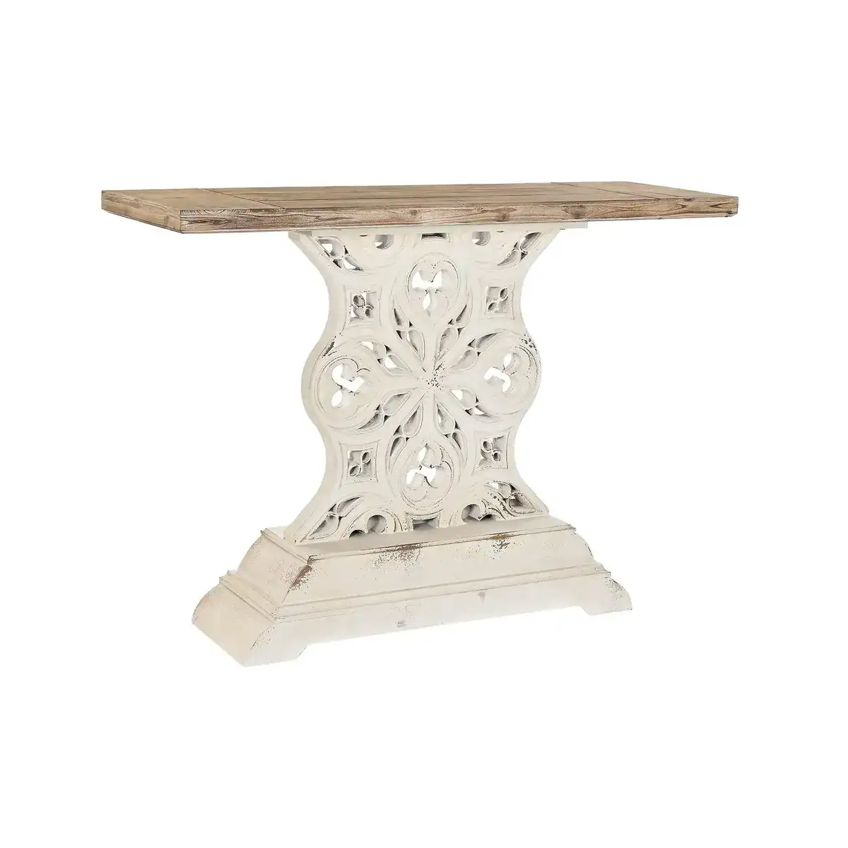 Console dkd home decor blanc marron sapin bois mdf 122 x 40 x 88 cm_9264. DIAYTAR COTE D'IVOIRE - Votre Destination pour un Shopping Réfléchi. Découvrez notre gamme variée et choisissez des produits qui correspondent à vos valeurs et à votre style de vie.