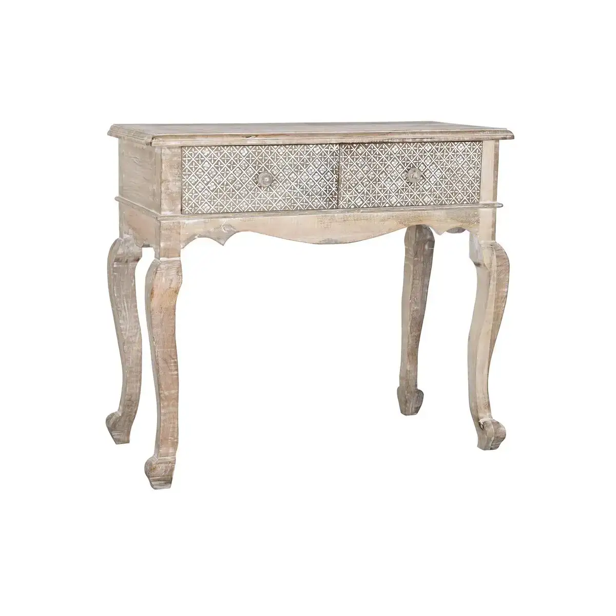 Console dkd home decor blanc naturel bois de manguier 91 x 42 x 81 cm_2286. Entrez dans l'Univers de DIAYTAR COTE D'IVOIRE - Où Chaque Produit a une Signification. Explorez notre gamme diversifiée et découvrez des articles qui résonnent avec votre vie.