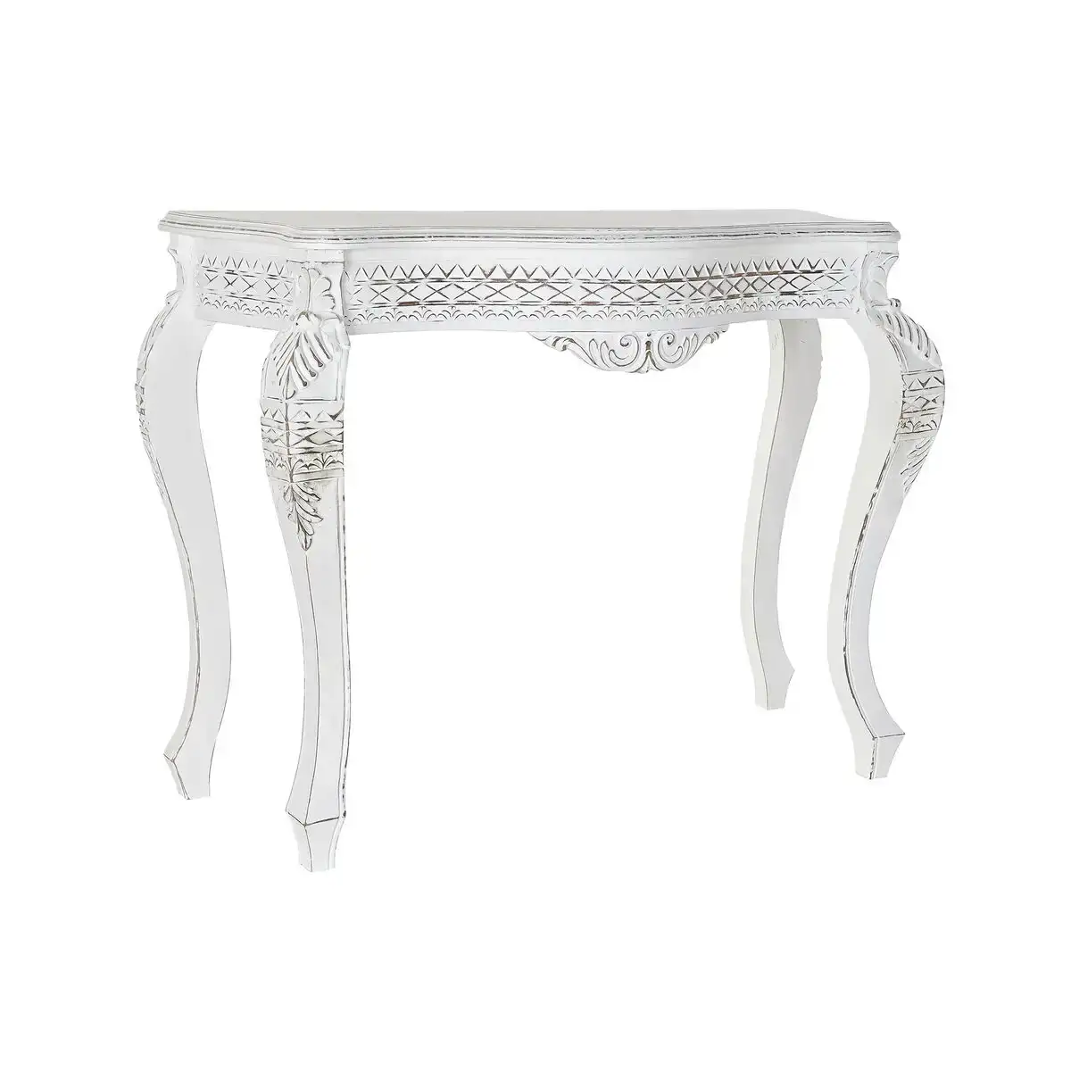Console dkd home decor bois blanc bois de manguier 106 x 39 x 77 cm _8479. DIAYTAR COTE D'IVOIRE - L'Art de Vivre le Shopping Inspiré. Parcourez notre catalogue et choisissez des produits qui reflètent votre passion pour la beauté et l'authenticité.