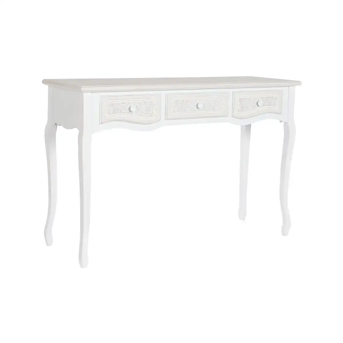 Console dkd home decor bois blanc bois mdf 120 x 40 x 78 5 cm _5352. DIAYTAR COTE D'IVOIRE - L'Art de Vivre en Couleurs. Découvrez notre boutique en ligne et trouvez des produits qui ajoutent une palette vibrante à votre quotidien.