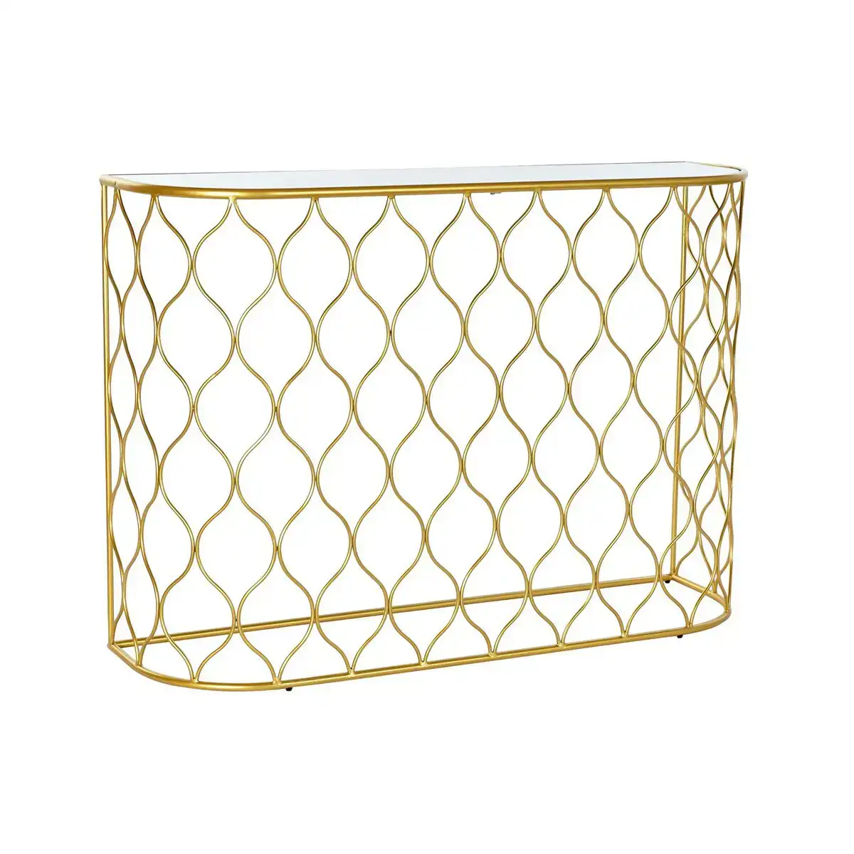 Console dkd home decor dore metal miroir 30 x 40 cm 110 x 32 x 78 cm_6274. DIAYTAR COTE D'IVOIRE - L'Univers de l'Élégance Accessible. Plongez dans notre catalogue et choisissez des produits qui allient sophistication et accessibilité pour un shopping exquis.