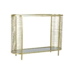Console dkd home decor dore metal verre 106 5 x 31 x 79 5 cm_4240. DIAYTAR COTE D'IVOIRE - Là où Chaque Produit a son Propre Éclat. Explorez notre boutique en ligne et trouvez des articles qui ajoutent de la brillance à votre quotidien.