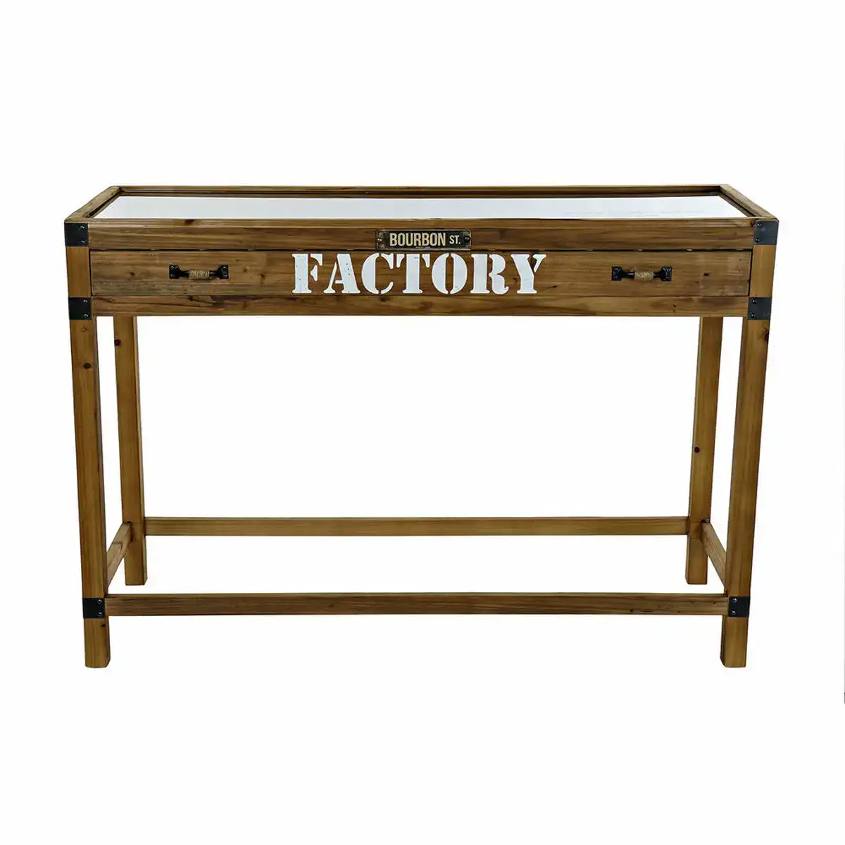 Console dkd home decor factory metal bois de paulownia 120 x 47 x 82 5 cm _3842. DIAYTAR COTE D'IVOIRE - Là où la Diversité Rencontre la Qualité. Parcourez notre gamme complète et trouvez des produits qui incarnent la richesse et l'unicité du Côte d'Ivoire.