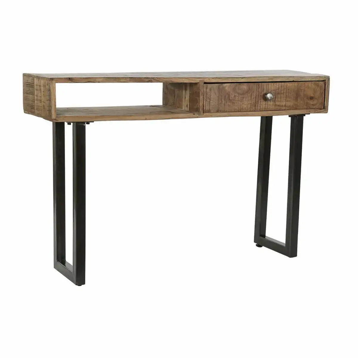 Console dkd home decor marron noir metal bois de manguier 118 x 30 x 76 cm_4833. DIAYTAR COTE D'IVOIRE - Votre Escapade Shopping Virtuelle. Explorez notre boutique en ligne et dénichez des trésors qui évoquent la culture et le savoir-faire sénégalais, un clic à la fois.