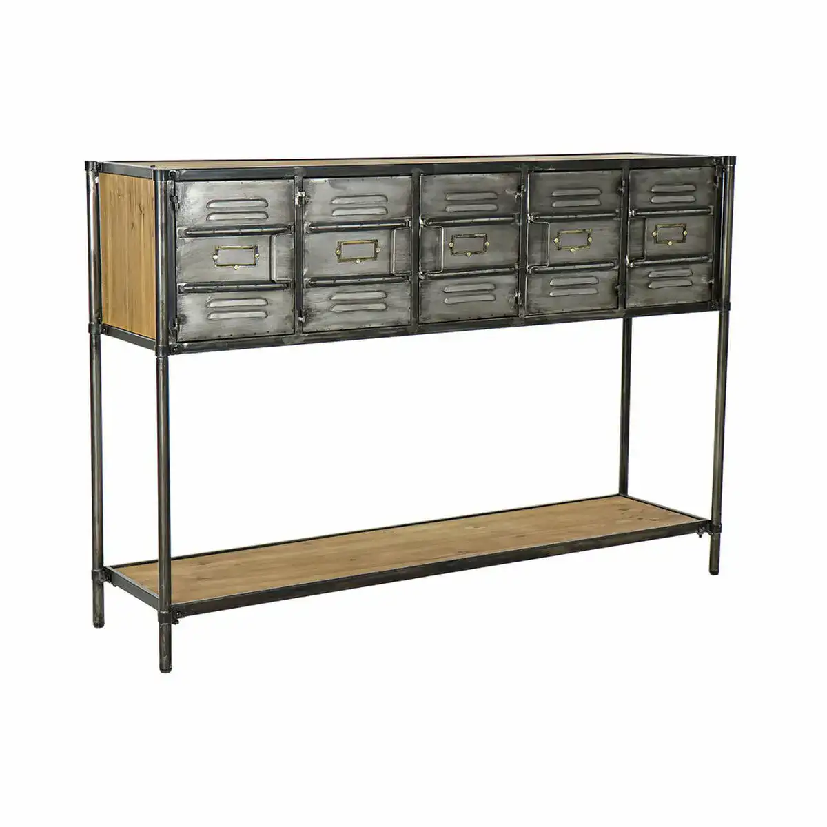 Console dkd home decor marron noir metallise metal sapin 129 5 x 34 x 88 cm_7727. DIAYTAR COTE D'IVOIRE - L'Art de Choisir, l'Art de Vivre. Explorez notre univers de produits soigneusement sélectionnés pour vous offrir une expérience shopping riche et gratifiante.