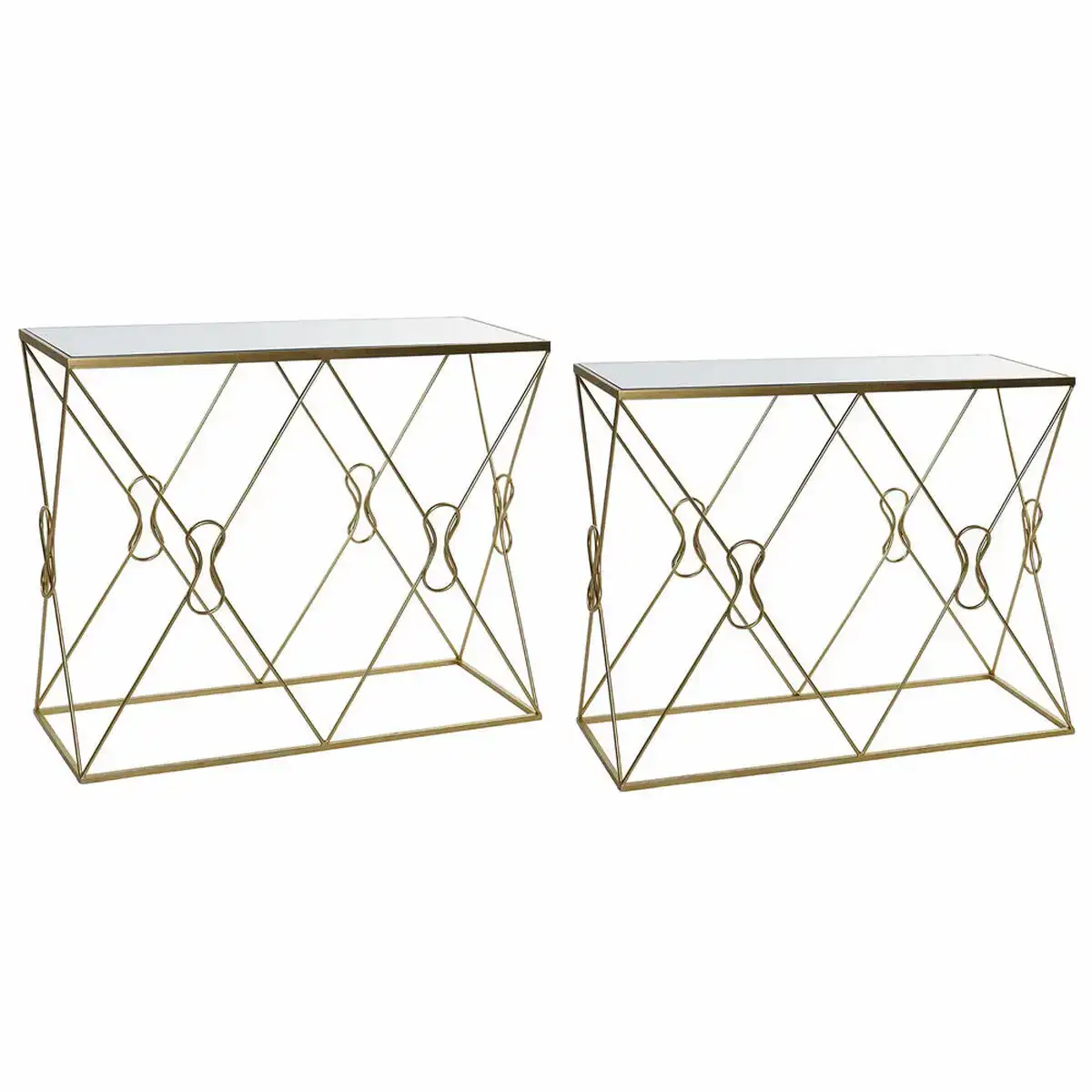 Console dkd home decor miroir dore metal 102 x 36 x 81 cm 97 x 31 x 76 cm 2 pcs _1341. Bienvenue chez DIAYTAR COTE D'IVOIRE - Où Chaque Produit a son Âme. Découvrez notre gamme et choisissez des articles qui résonnent avec votre personnalité et vos valeurs.