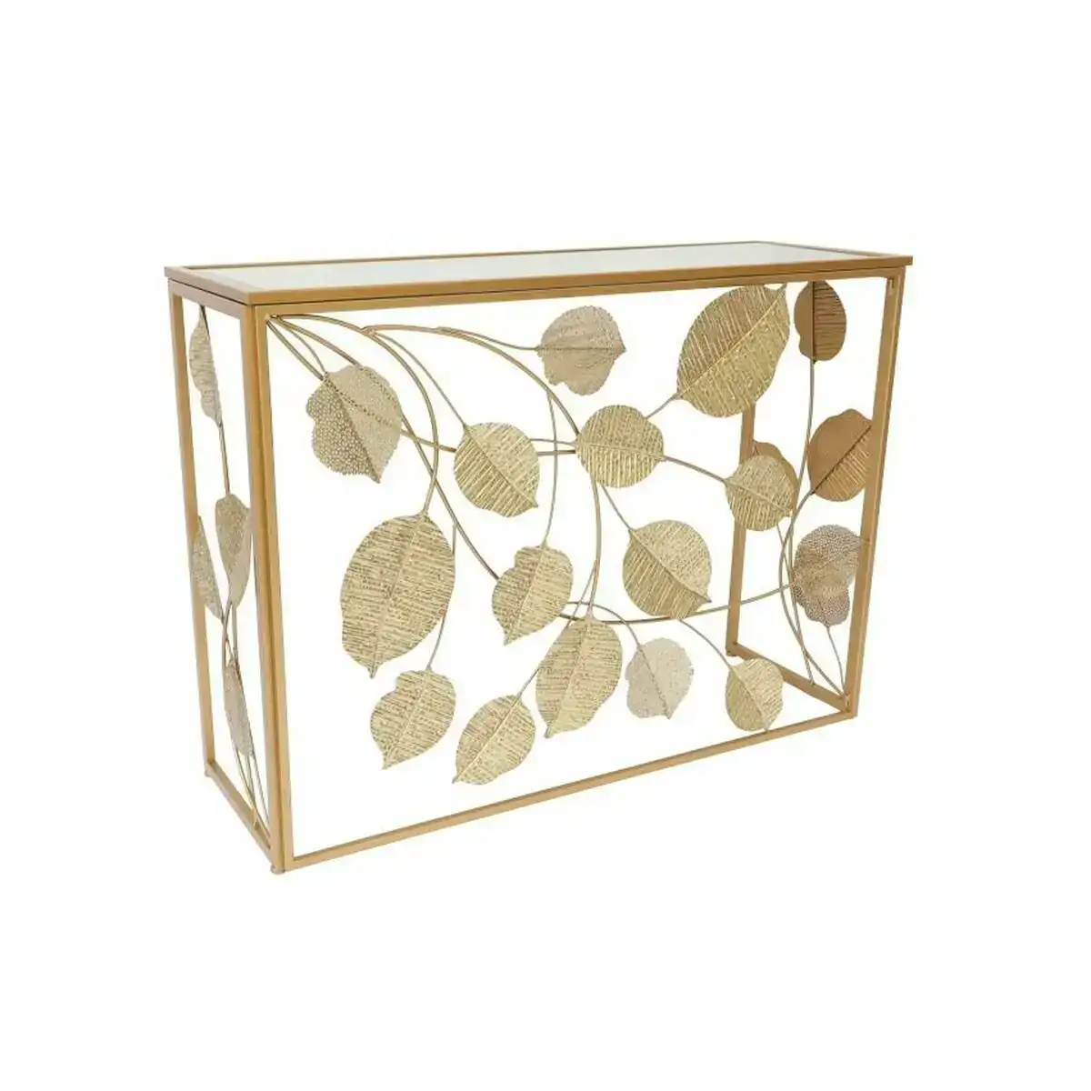 Console dkd home decor miroir dore metal 108 x 37 x 80 cm _8463. Bienvenue sur DIAYTAR COTE D'IVOIRE - Là où Chaque Objet a une Âme. Plongez dans notre catalogue et trouvez des articles qui portent l'essence de l'artisanat et de la passion.