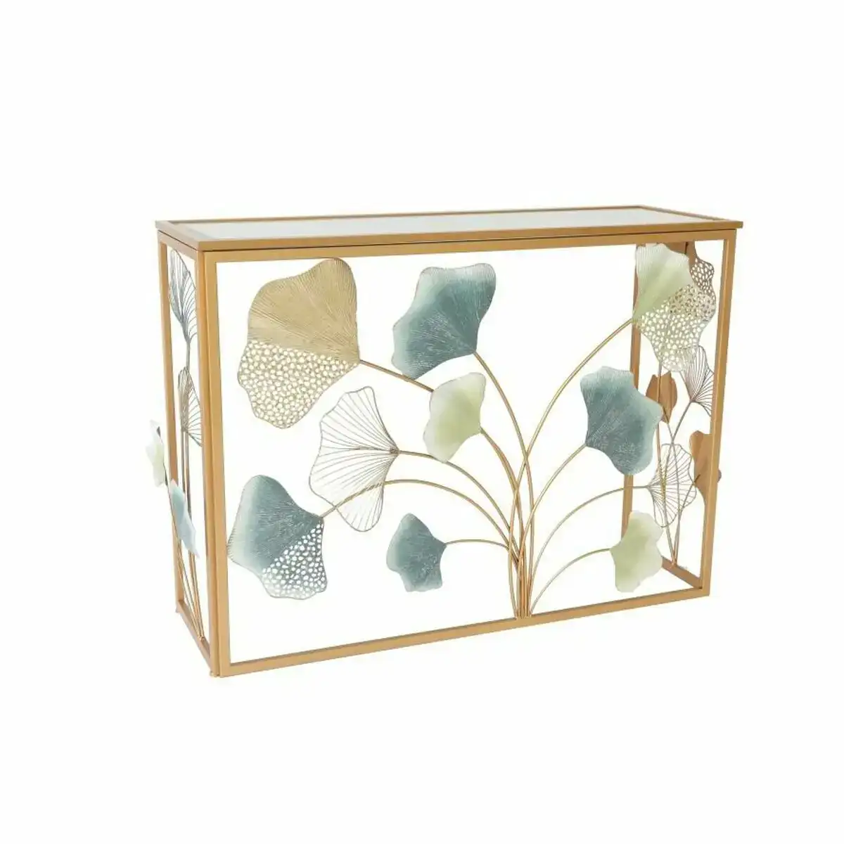 Console dkd home decor miroir dore metal multicouleur 108 x 37 x 80 cm _1647. DIAYTAR COTE D'IVOIRE - L'Artisanat à Portée de Clic. Découvrez notre boutique en ligne pour trouver des produits uniques qui célèbrent la créativité et l'artisanat sénégalais.