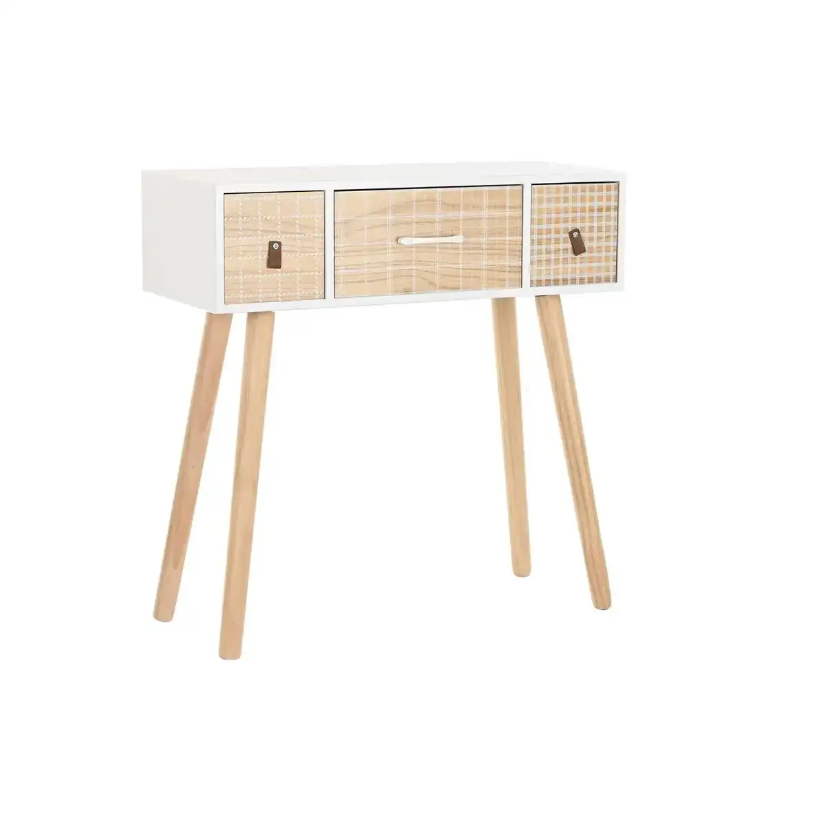 Console dkd home decor naturel blanc bois de paulownia 80 x 32 x 80 cm _9414. DIAYTAR COTE D'IVOIRE - Votre Passage vers l'Élégance Abordable. Explorez notre collection où chaque produit est choisi pour sa qualité et son accessibilité, incarnant ainsi l'essence du Côte d'Ivoire.