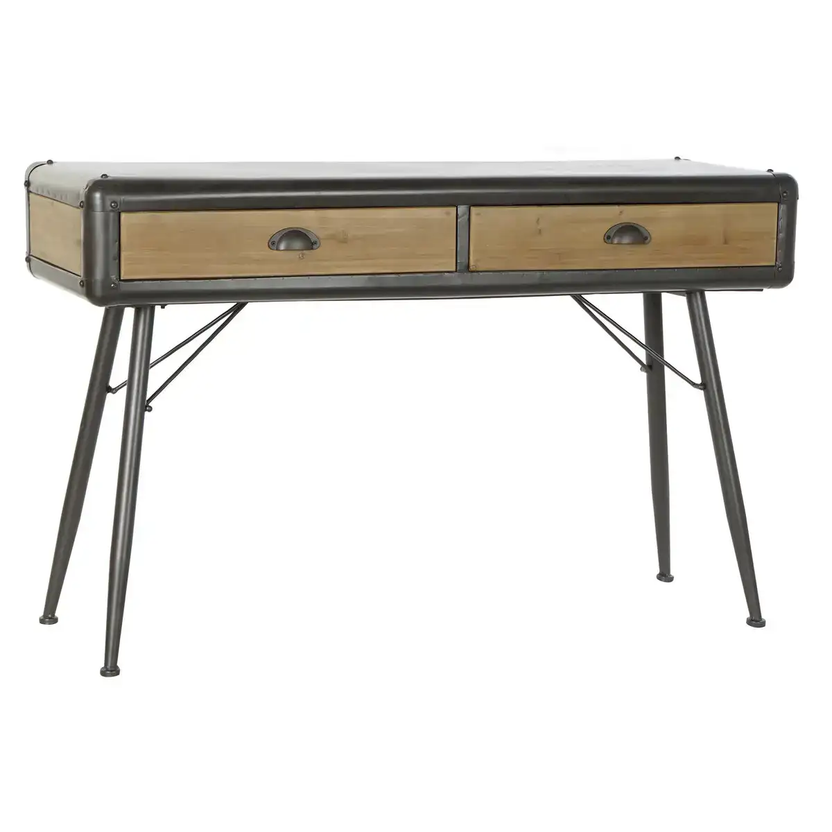 Console dkd home decor naturel gris clair metal sapin 118 x 40 x 77 cm_3709. DIAYTAR COTE D'IVOIRE - Là où le Chic Rencontre la Tradition. Naviguez à travers notre catalogue et choisissez des produits qui équilibrent l'élégance intemporelle et l'innovation moderne.