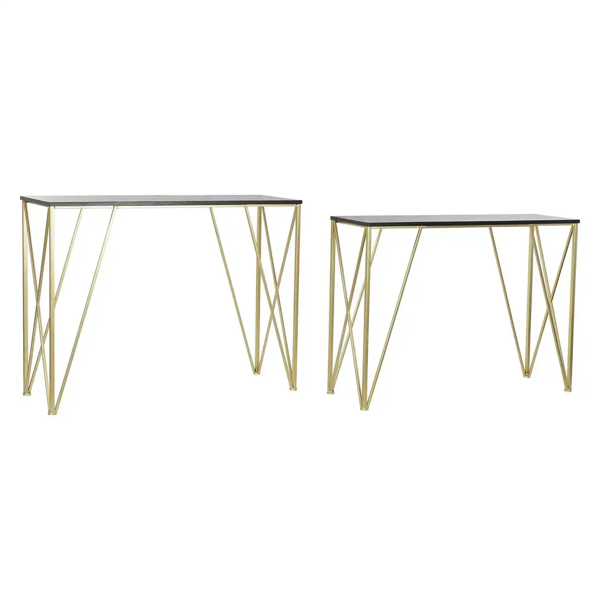 Console dkd home decor noir dore bois metal 107 5 x 36 x 79 5 cm_2899. DIAYTAR COTE D'IVOIRE - Où le Shopping est un Plaisir Engagé. Parcourez notre catalogue et choisissez des produits qui respectent vos valeurs et vos attentes.