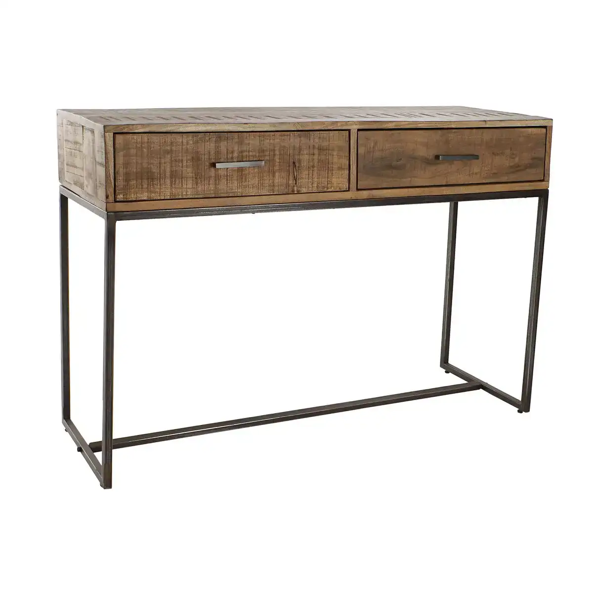 Console dkd home decor noir metal marron acacia vintage 120 x 40 x 81 cm _5655. DIAYTAR COTE D'IVOIRE - L'Art du Shopping Sublime. Naviguez à travers notre catalogue et choisissez parmi des produits qui ajoutent une touche raffinée à votre vie quotidienne.