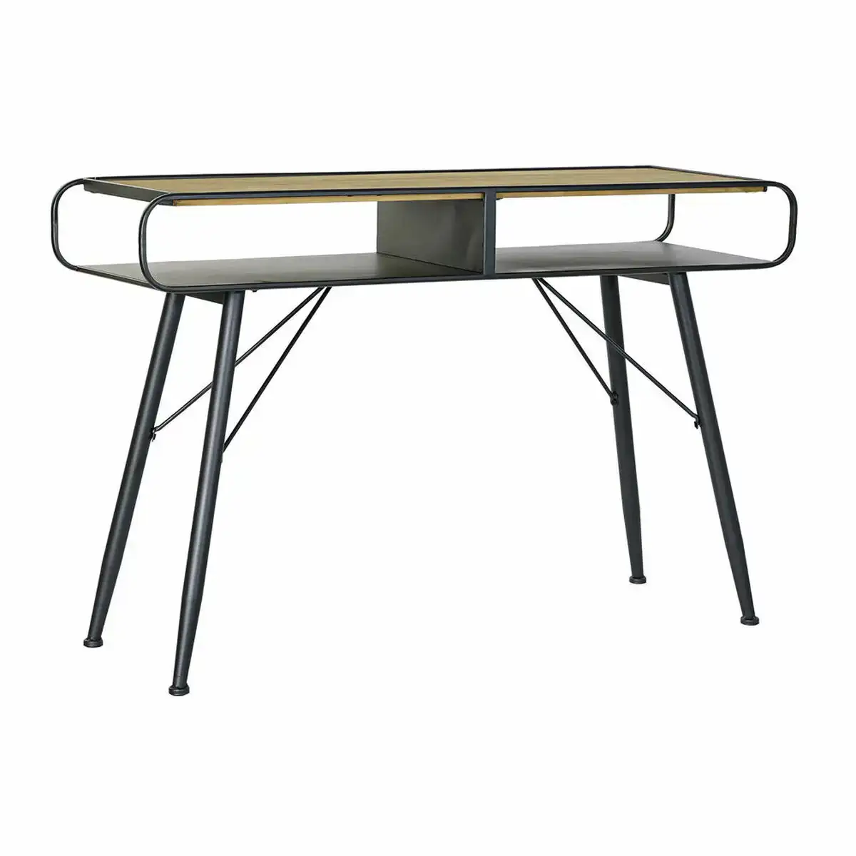 Console dkd home decor noir metal sapin marron clair 120 x 38 x 78 cm _6451. Entrez dans l'Univers de DIAYTAR COTE D'IVOIRE - Où Chaque Produit a son Histoire. Explorez notre catalogue et découvrez des trésors qui racontent la riche culture du Côte d'Ivoire.