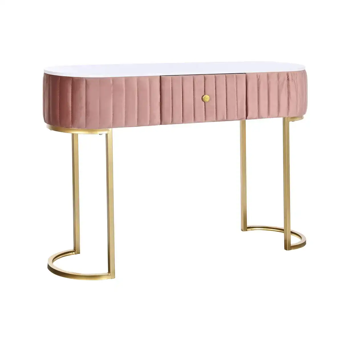 Console dkd home decor rose dore metal marbre 120 x 35 x 80 cm_3652. DIAYTAR COTE D'IVOIRE - Votre Paradis Shopping au Cœur du Côte d'Ivoire. Explorez notre boutique en ligne et découvrez des produits conçus pour enchanter chaque aspect de votre vie.