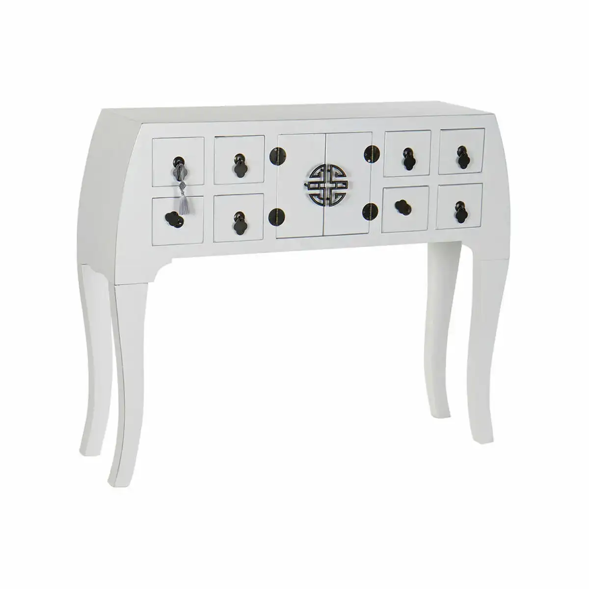Console dkd home decor sapin argente blanc bois mdf 98 x 26 x 80 cm_6045. DIAYTAR COTE D'IVOIRE - Là où Chaque Produit Est une Trouvaille. Explorez notre sélection minutieuse et découvrez des articles qui correspondent à votre style de vie et à vos aspirations.
