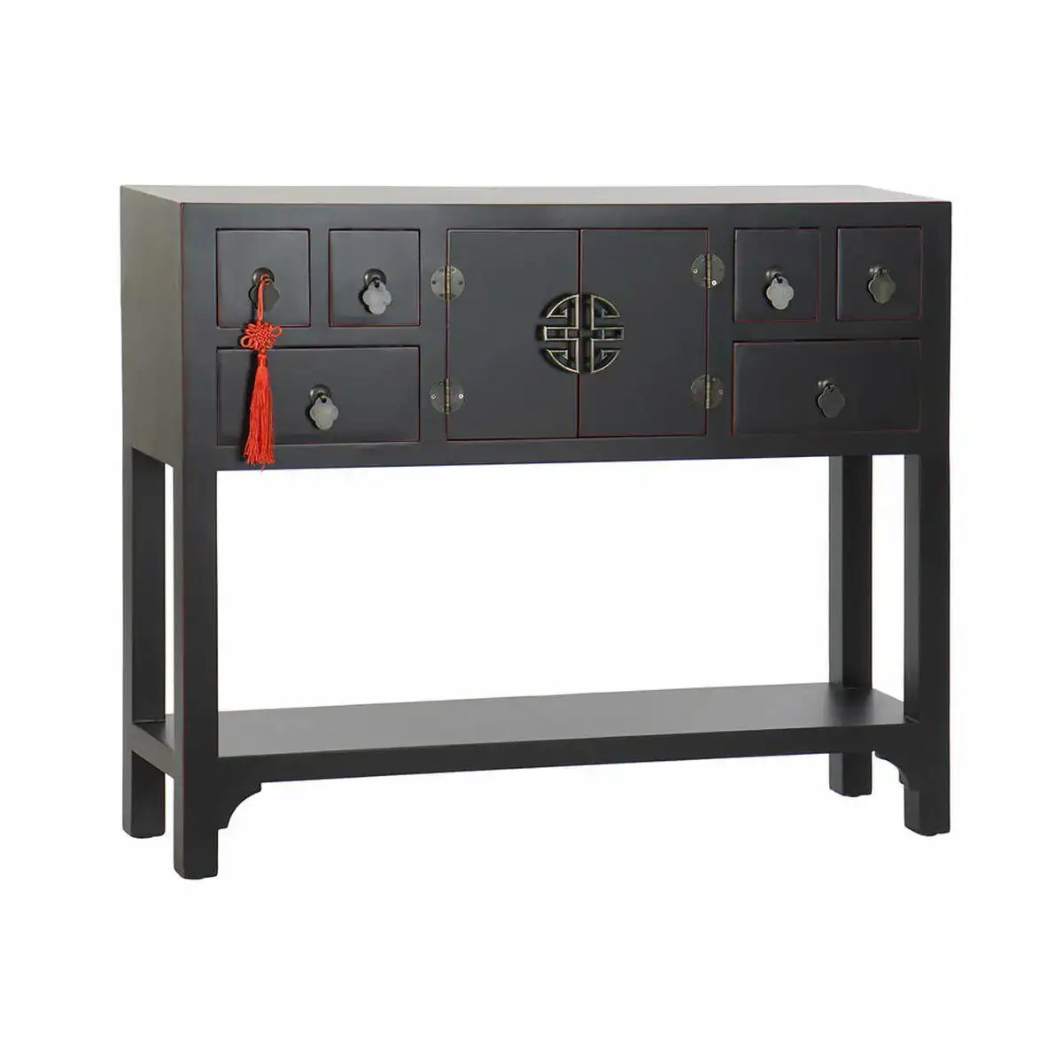 Console dkd home decor sapin noir 95 x 24 x 79 cm bois mdf_9971. DIAYTAR COTE D'IVOIRE - L'Art de Vivre le Shopping en Ligne. Découvrez notre plateforme intuitive et trouvez des produits qui vous inspirent et vous enchantent, à chaque clic.