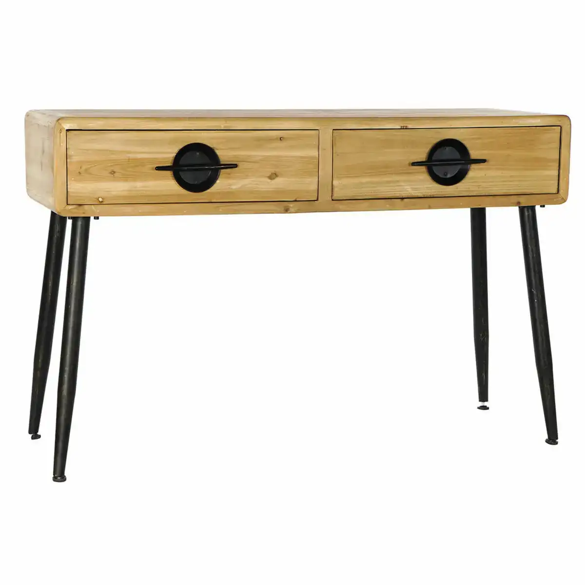 Console dkd home decor sapin noir metal marron 114 x 39 5 x 75 cm _4028. DIAYTAR COTE D'IVOIRE - L'Art de Choisir, l'Art de Vivre. Parcourez notre boutique en ligne et choisissez parmi des produits de qualité qui ajoutent de l'élégance à votre quotidien.