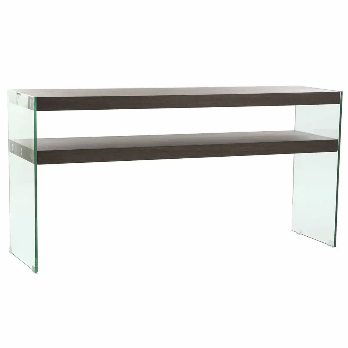Console dkd home decor verre marron transparent mdf noyer moderne 160 x 45 x 80 cm _9605. DIAYTAR COTE D'IVOIRE - Votre Boutique en Ligne, Votre Identité. Naviguez à travers notre plateforme et choisissez des articles qui expriment qui vous êtes et ce que vous chérissez.
