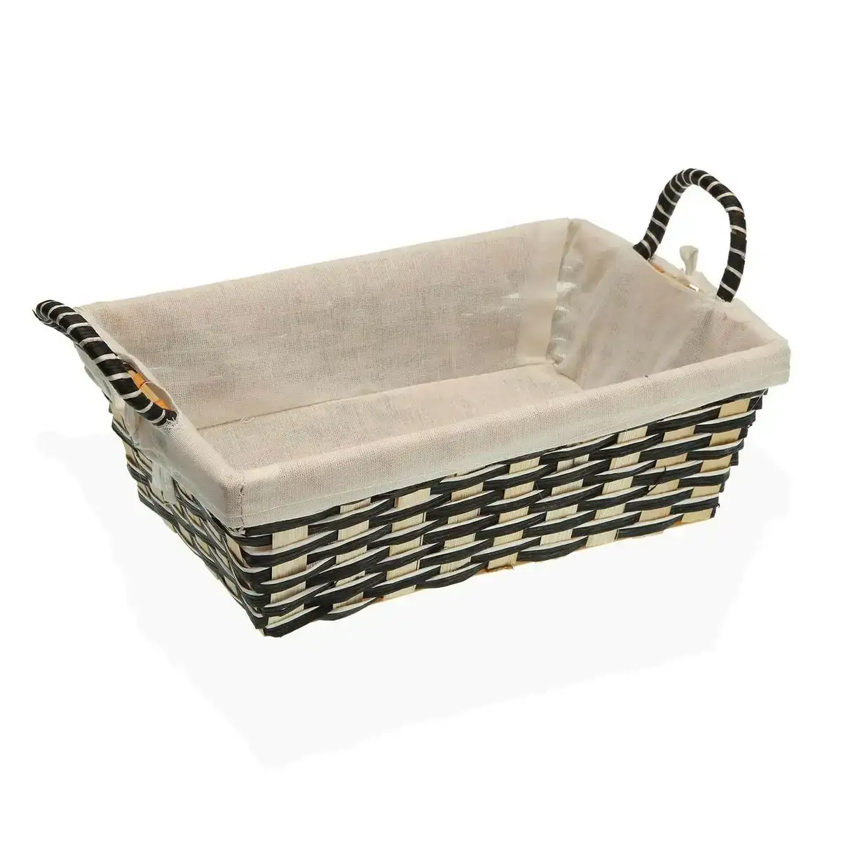 Corbeille a pain versa blanc bambou 19 x 9 x 27 cm_9485. DIAYTAR COTE D'IVOIRE - L'Artisanat à Portée de Clic. Découvrez notre boutique en ligne pour trouver des produits uniques qui célèbrent la créativité et l'artisanat sénégalais.