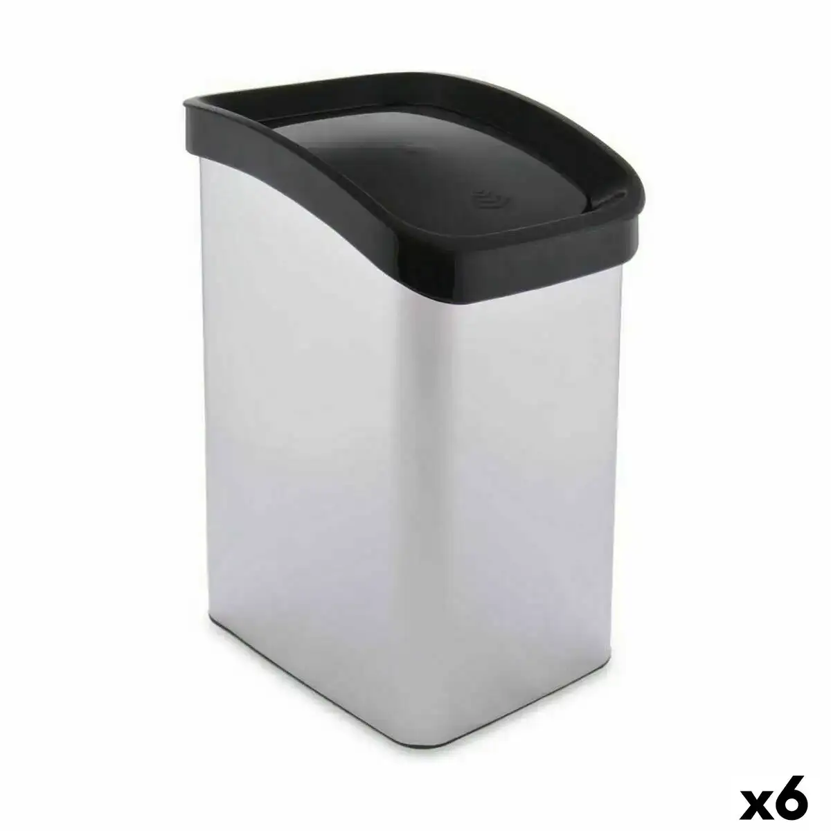 Corbeille a papier basculant argente plastique 12 l 6 unites _9133. DIAYTAR COTE D'IVOIRE - Là où le Shopping Devient une Expérience. Naviguez à travers notre catalogue diversifié et découvrez des produits qui ajoutent de la couleur et de la passion à votre vie.