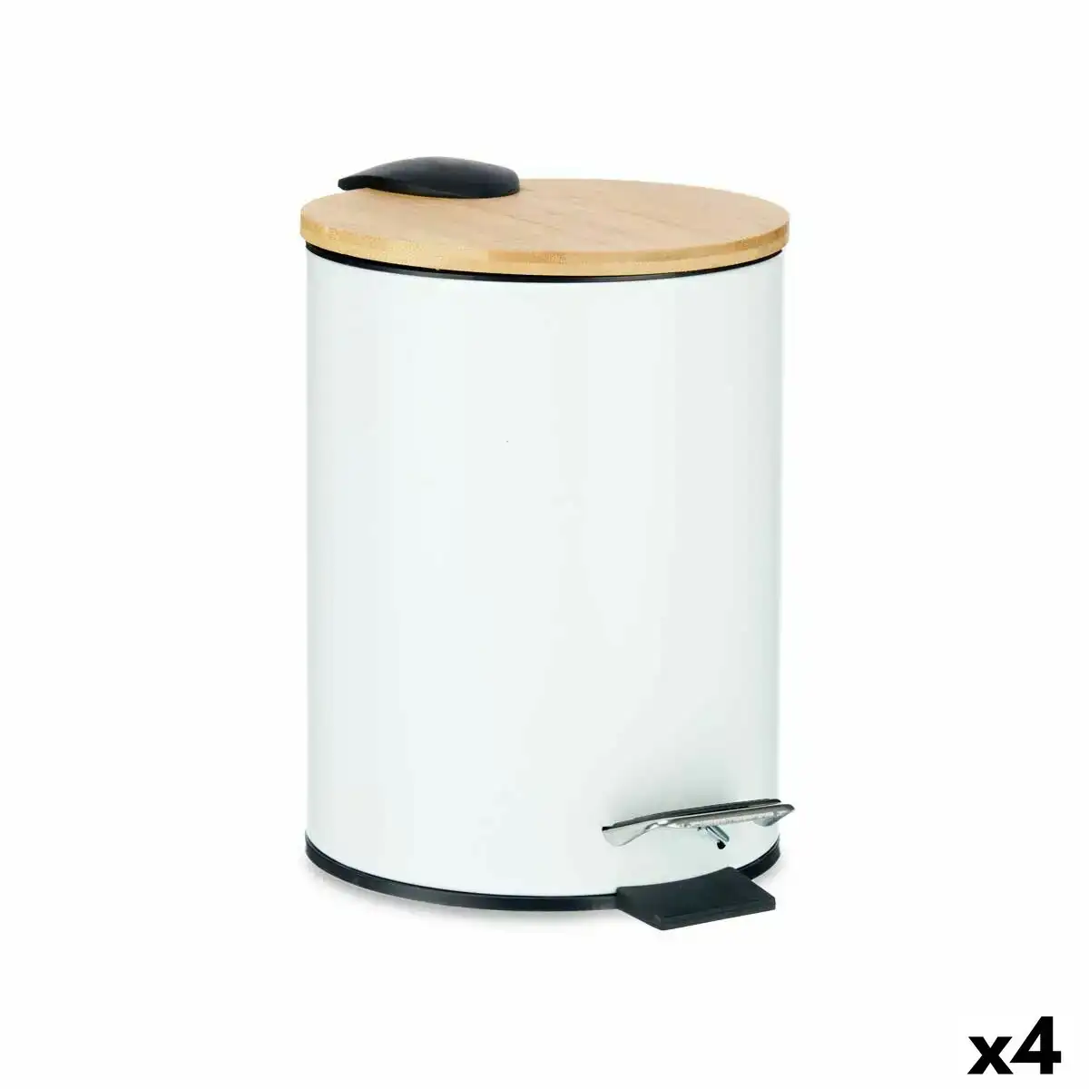 Corbeille a papier blanc metal bambou 3 l 4 unites _5803. DIAYTAR COTE D'IVOIRE - Où l'Élégance Rencontré l'Accessibilité. Parcourez notre catalogue et trouvez des produits qui apportent une touche de sophistication à votre vie quotidienne sans compromettre votre budget.