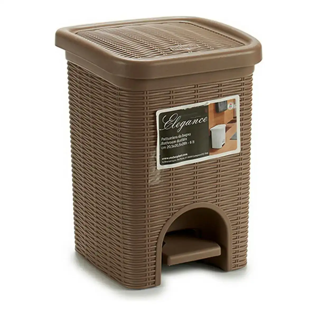 Corbeille a papier stefanplast 30101 noir beige 6 l_1965. DIAYTAR COTE D'IVOIRE - L'Art de Choisir, l'Art de S'émerveiller. Explorez notre gamme de produits et laissez-vous émerveiller par des créations authentiques et des designs modernes.