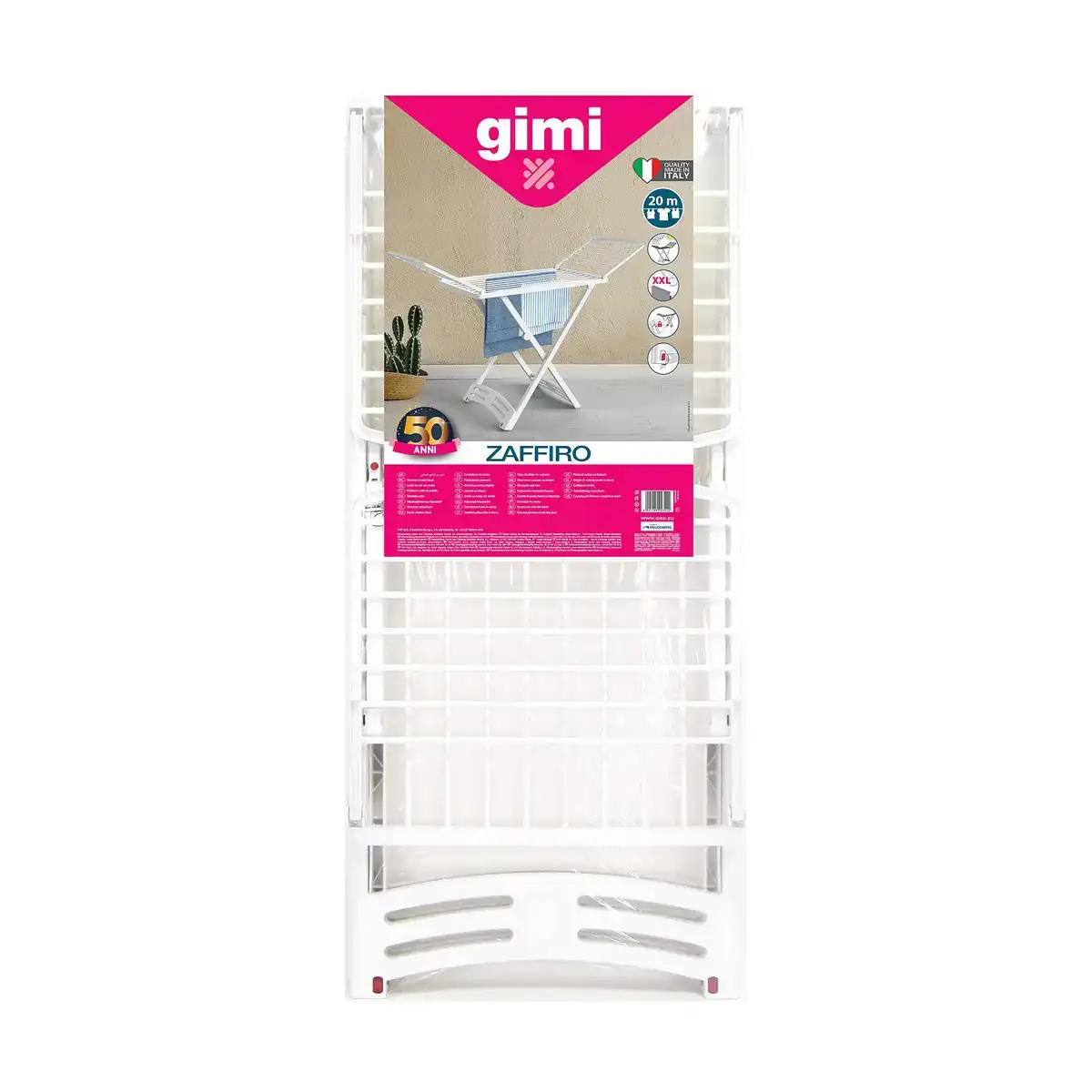 Corde a linge gimi zaffiro x legs 20 m blanc resine 182 x 55 x 88 cm _1280. DIAYTAR COTE D'IVOIRE - Où Chaque Produit est une Histoire à Raconter. Découvrez notre sélection de produits qui vous permettent de créer votre propre récit à travers vos achats.