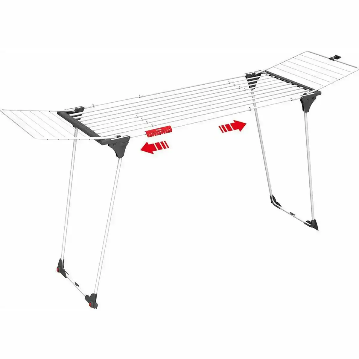 Corde a linge vileda infinity extensible aluminium blanc 257 x 57 x 100 cm _5148. DIAYTAR COTE D'IVOIRE - Votre Boutique en Ligne, Votre Histoire. Explorez notre sélection et découvrez des produits qui reflètent votre parcours et vos aspirations, un achat à la fois.
