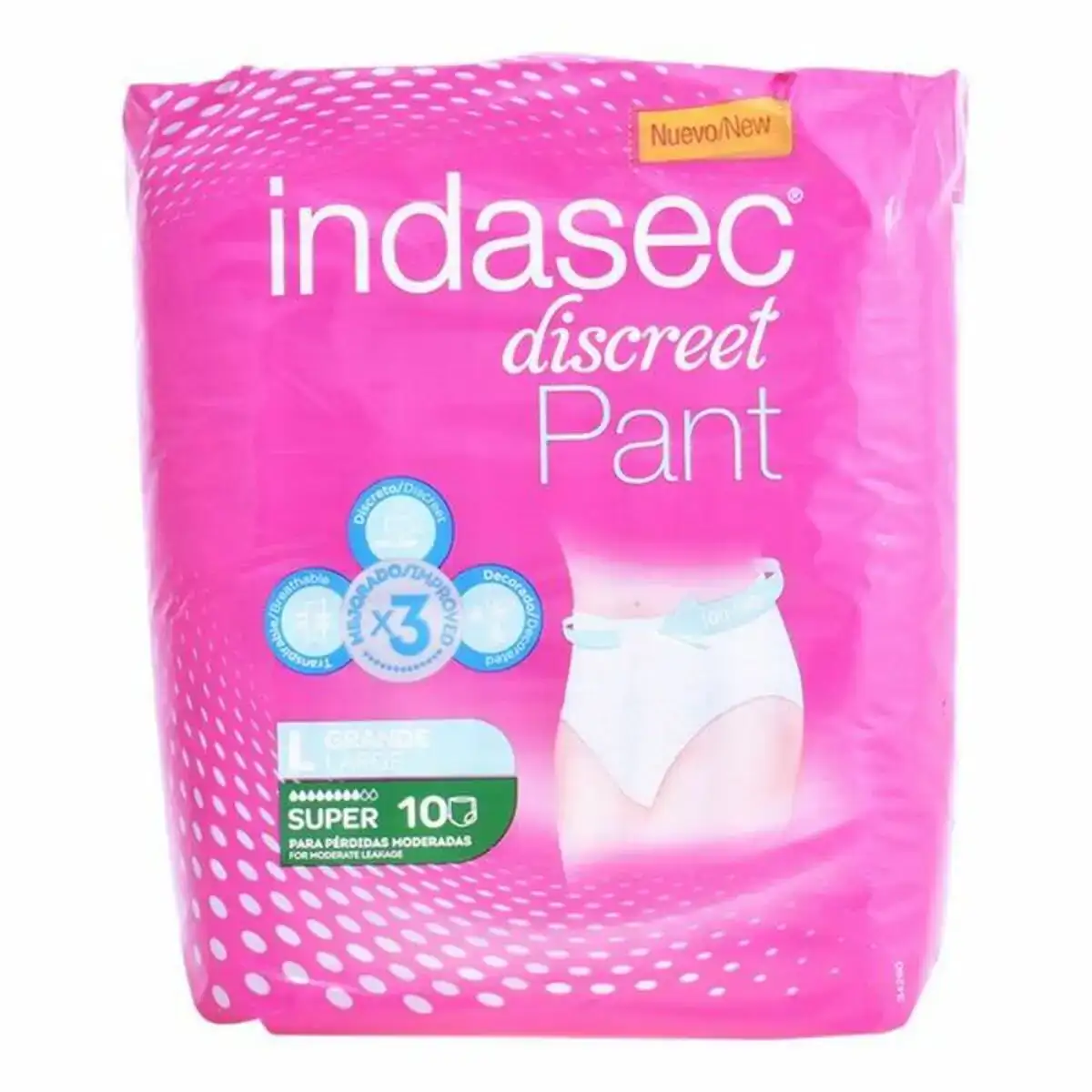 Couches pour incontinence pant super talla grande indasec 10 uds _8862. DIAYTAR COTE D'IVOIRE - L'Art de Vivre le Shopping Authentique. Découvrez notre boutique en ligne et trouvez des produits qui célèbrent la culture et l'héritage du Côte d'Ivoire.