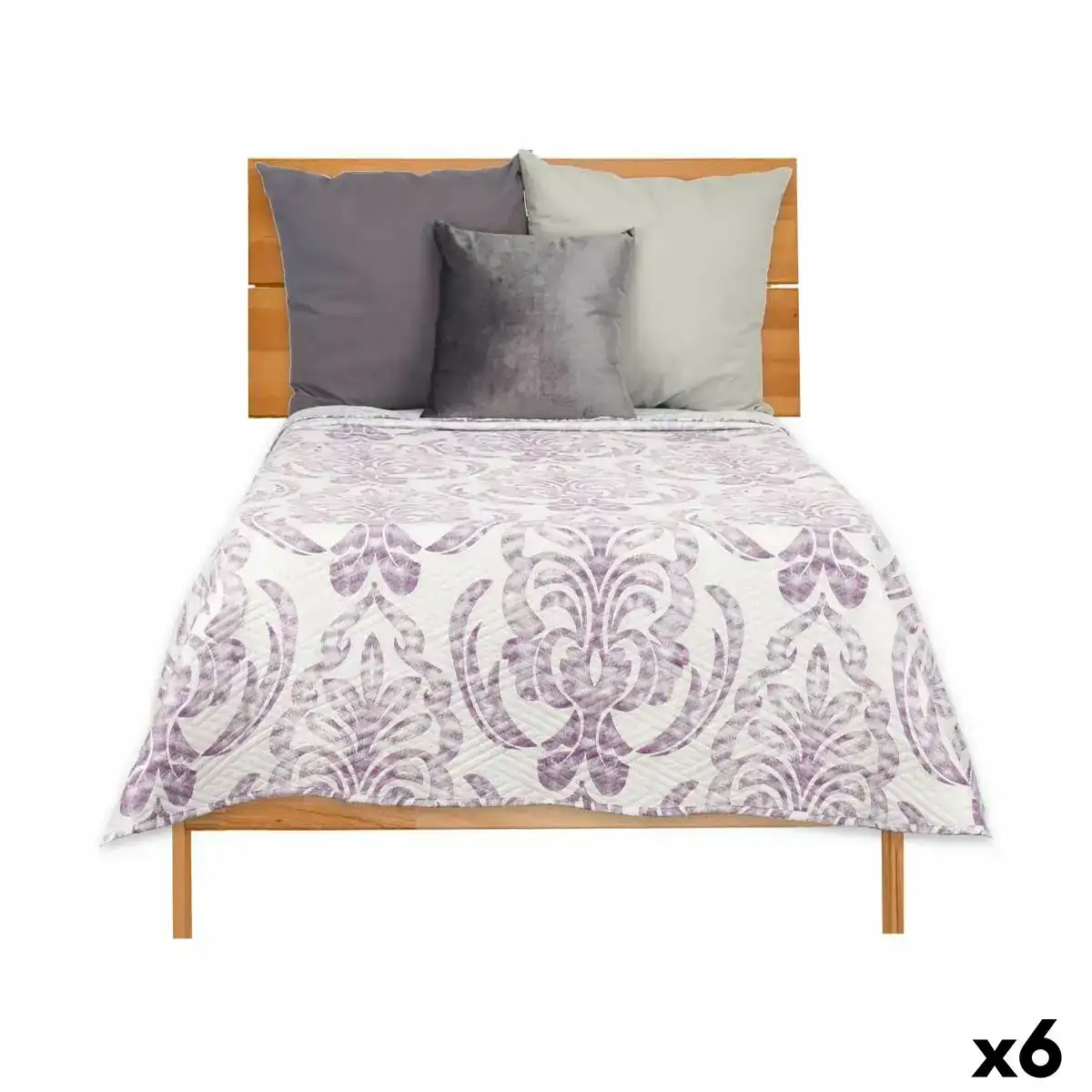 Couette reversible 180 x 260 cm blanc violet 6 unites _5331. Bienvenue chez DIAYTAR COTE D'IVOIRE - Où Chaque Produit a son Histoire. Plongez dans notre sélection diversifiée et découvrez des articles qui racontent le riche patrimoine sénégalais.