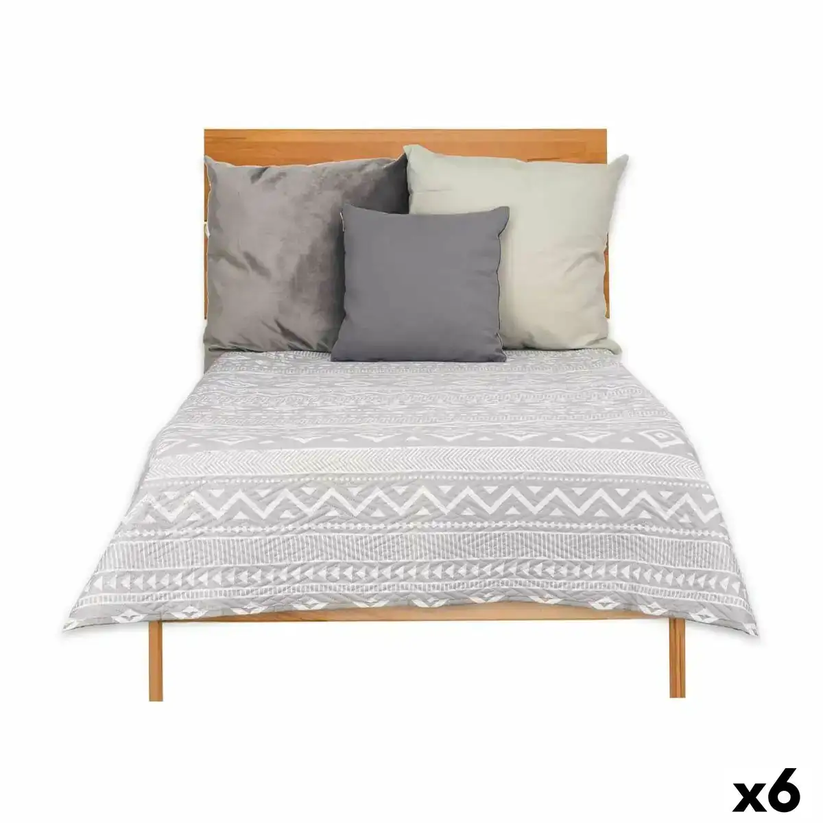 Couette reversible 240 x 260 cm blanc gris 6 unites _1887. DIAYTAR COTE D'IVOIRE - L'Art du Shopping Facilité. Naviguez sur notre plateforme en ligne pour découvrir une expérience d'achat fluide et agréable, avec une gamme de produits adaptés à tous.