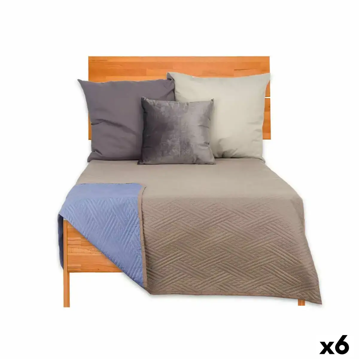 Couette reversible 240 x 260 cm bleu gris 6 unites _6314. Bienvenue chez DIAYTAR COTE D'IVOIRE - Là où les Désirs Prendent Vie. Explorez notre boutique en ligne et laissez-vous séduire par des articles qui font écho à vos aspirations et à votre style unique.