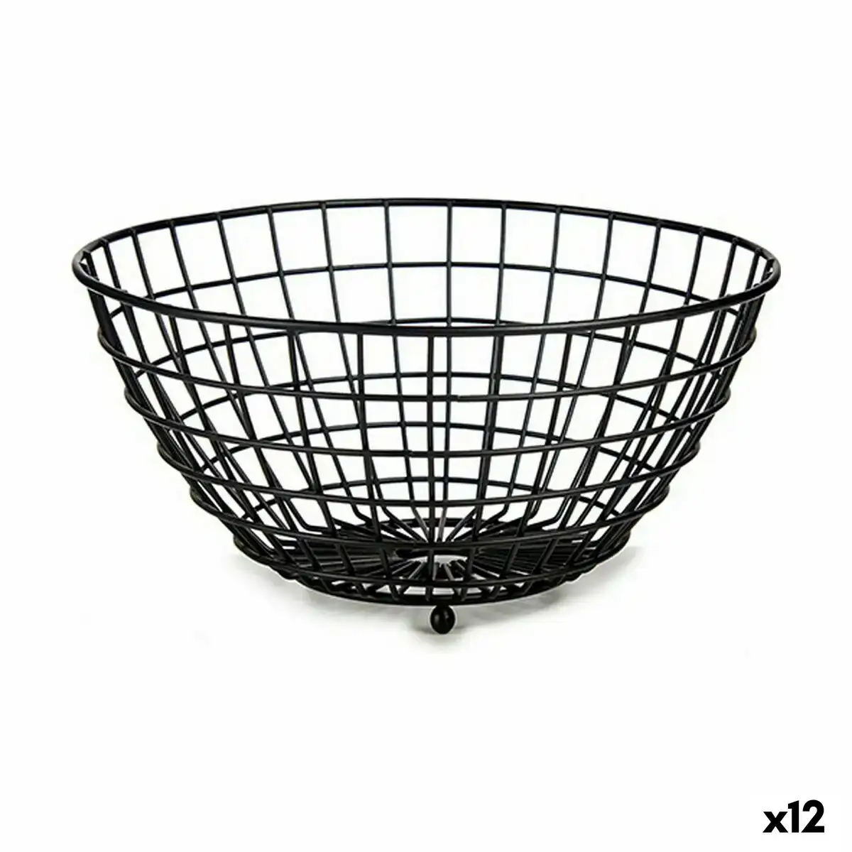Coupe a fruits noir acier 28 x 11 x 28 cm 12 unites _6261. DIAYTAR COTE D'IVOIRE - Où Chaque Sélection est une Victoire. Découvrez notre boutique en ligne et trouvez des articles qui vous rendent la vie plus belle, un choix à la fois.