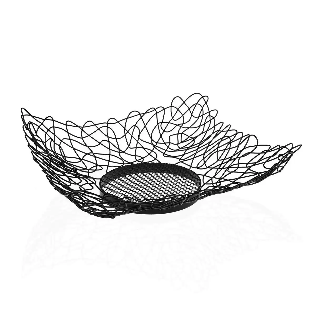 Coupe a fruits versa noir metal acier 29 x 10 x 29 cm _4724. DIAYTAR COTE D'IVOIRE - Là où Chaque Produit a son Histoire. Découvrez notre gamme de produits, chacun portant en lui le récit de l'artisanat et de la passion, pour vous offrir une expérience de shopping authentique.
