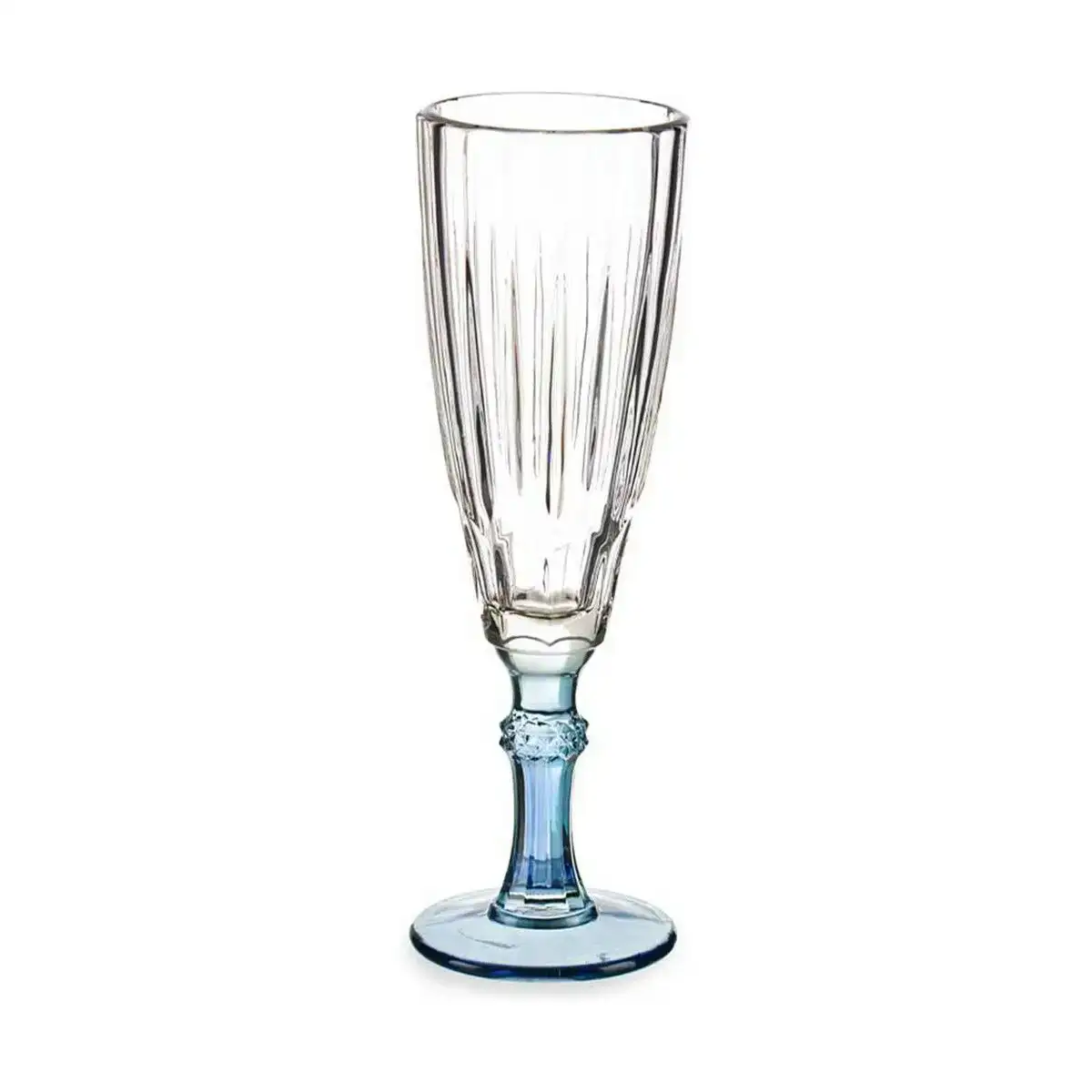 Coupe de champagne exotic verre bleu 170 ml_9689. Plongez dans l'Univers de DIAYTAR COTE D'IVOIRE - Où la Qualité et la Diversité se rencontrent. Parcourez nos rayons virtuels pour trouver des produits répondant à tous les besoins, du confort de votre foyer.